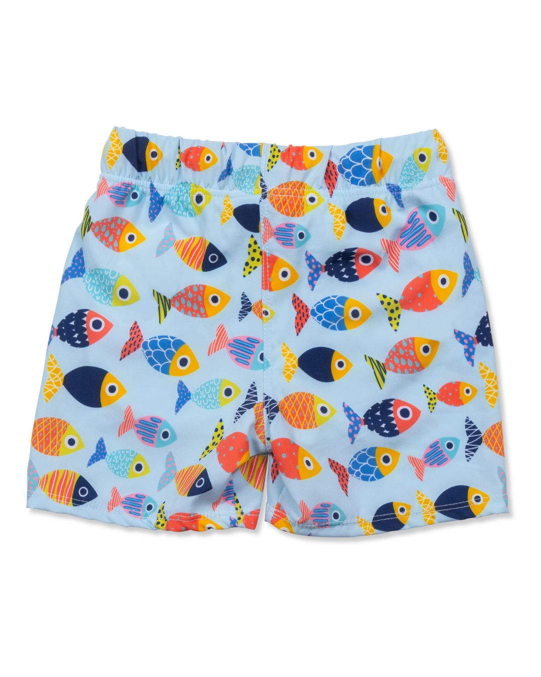 Boys Colorful Fish UPF 50 Breathable Swim Trunks