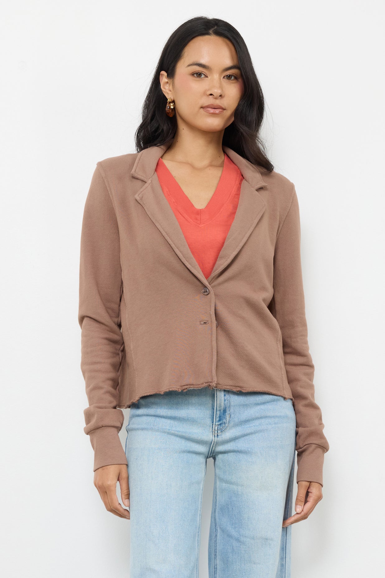 Knit Blazer - Cotton French Terry
