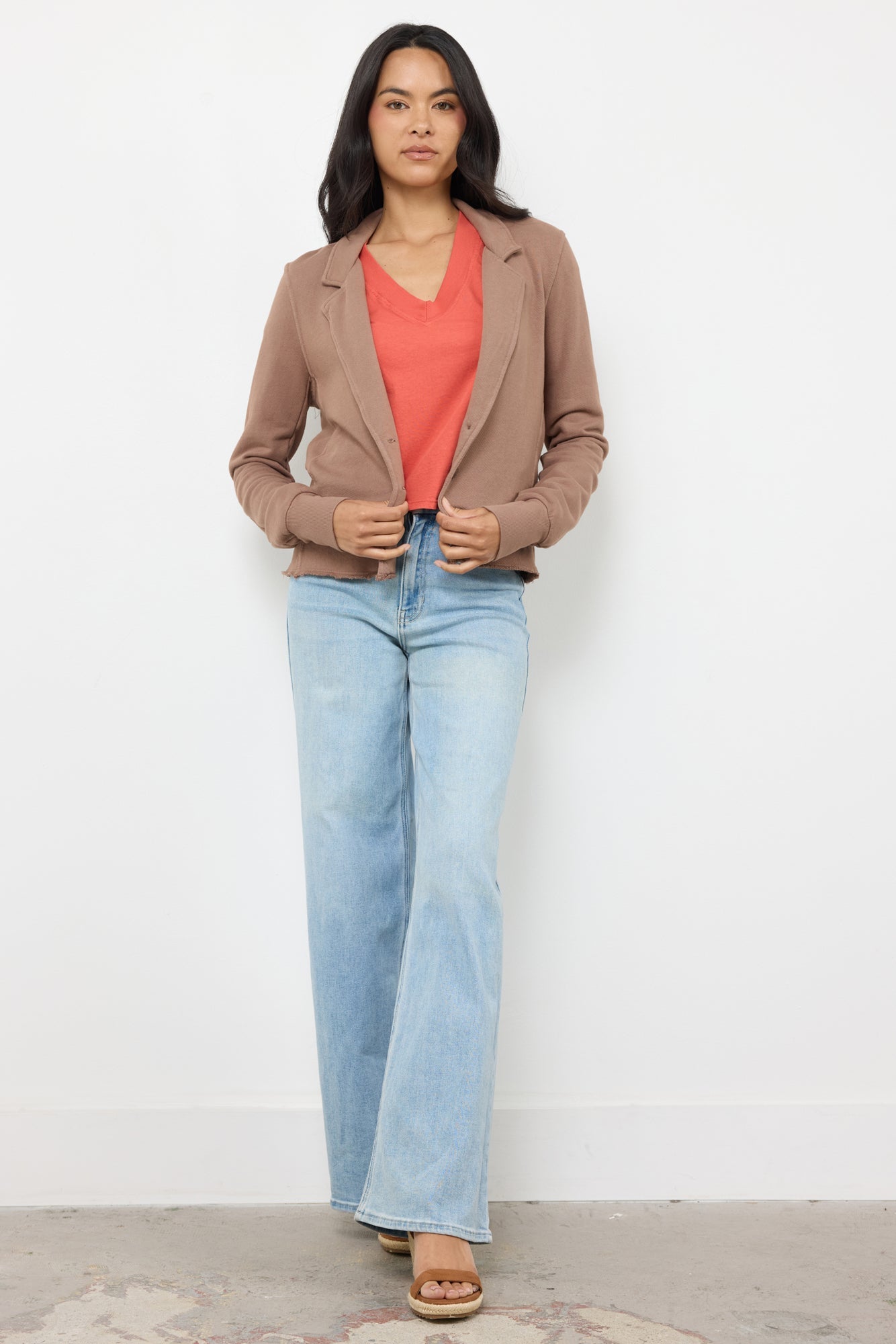 Knit Blazer - Cotton French Terry