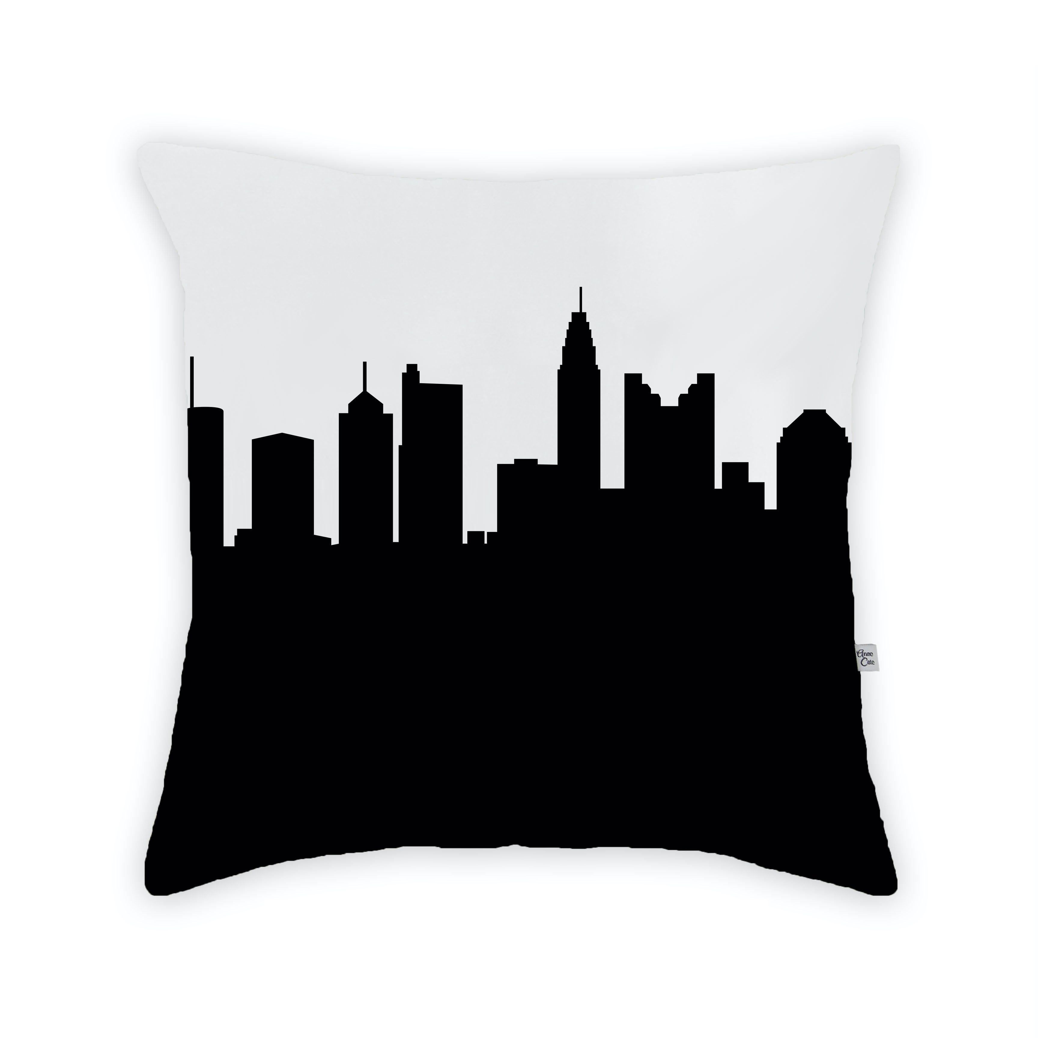 Skyline City Charm 16" by 16" Throw Pillow - Choose Your City