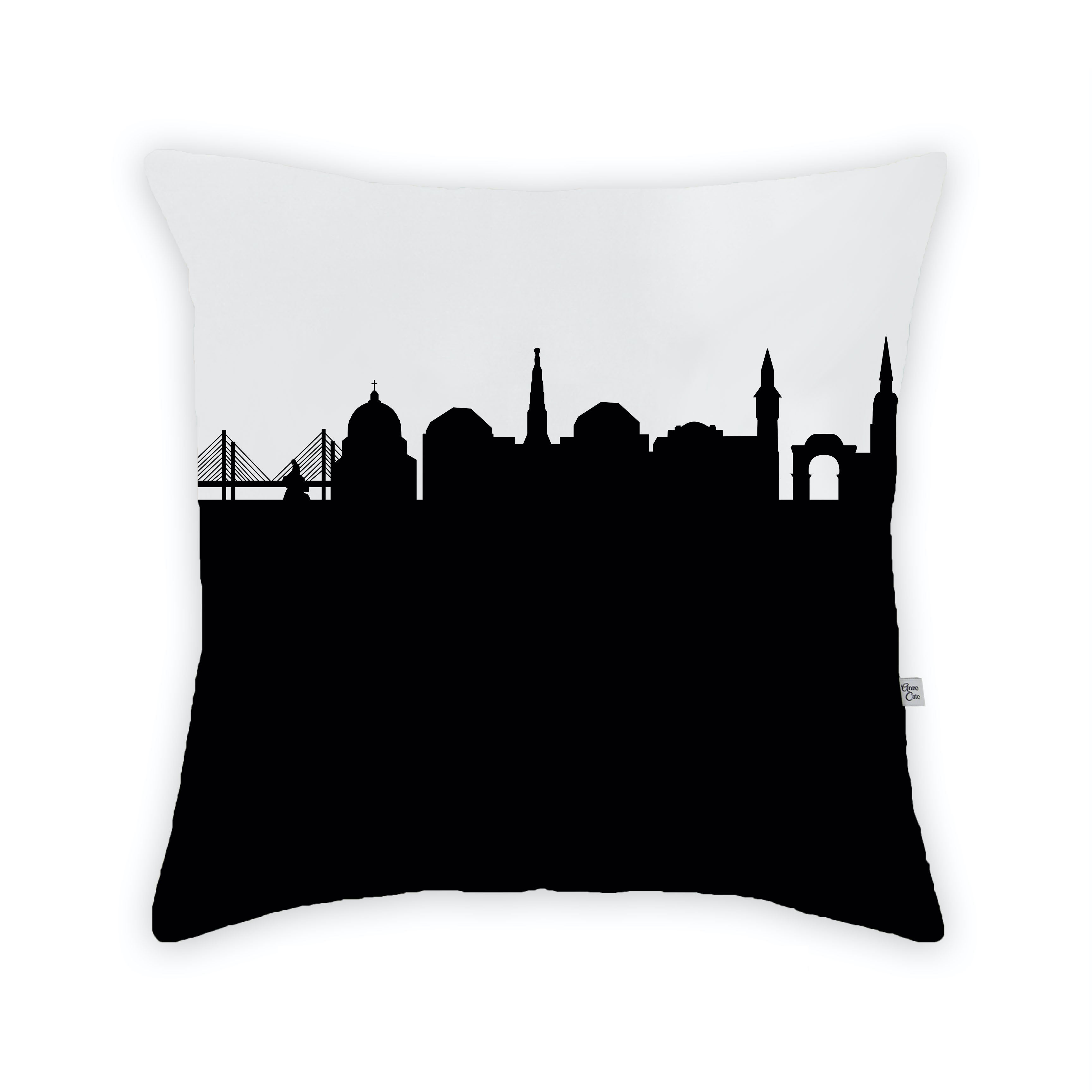 Skyline City Charm 16" by 16" Throw Pillow - Choose Your City