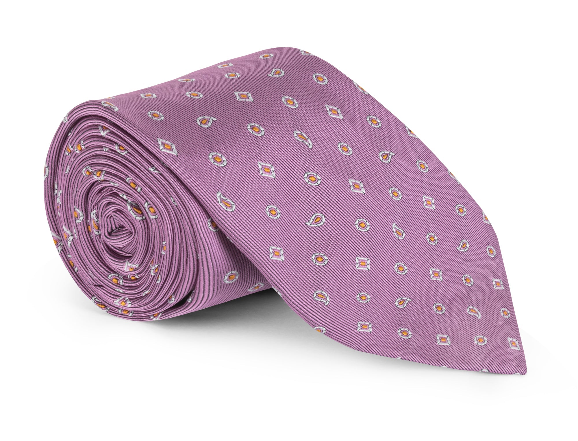 Correll Fuchsia Geometric Neat Tie