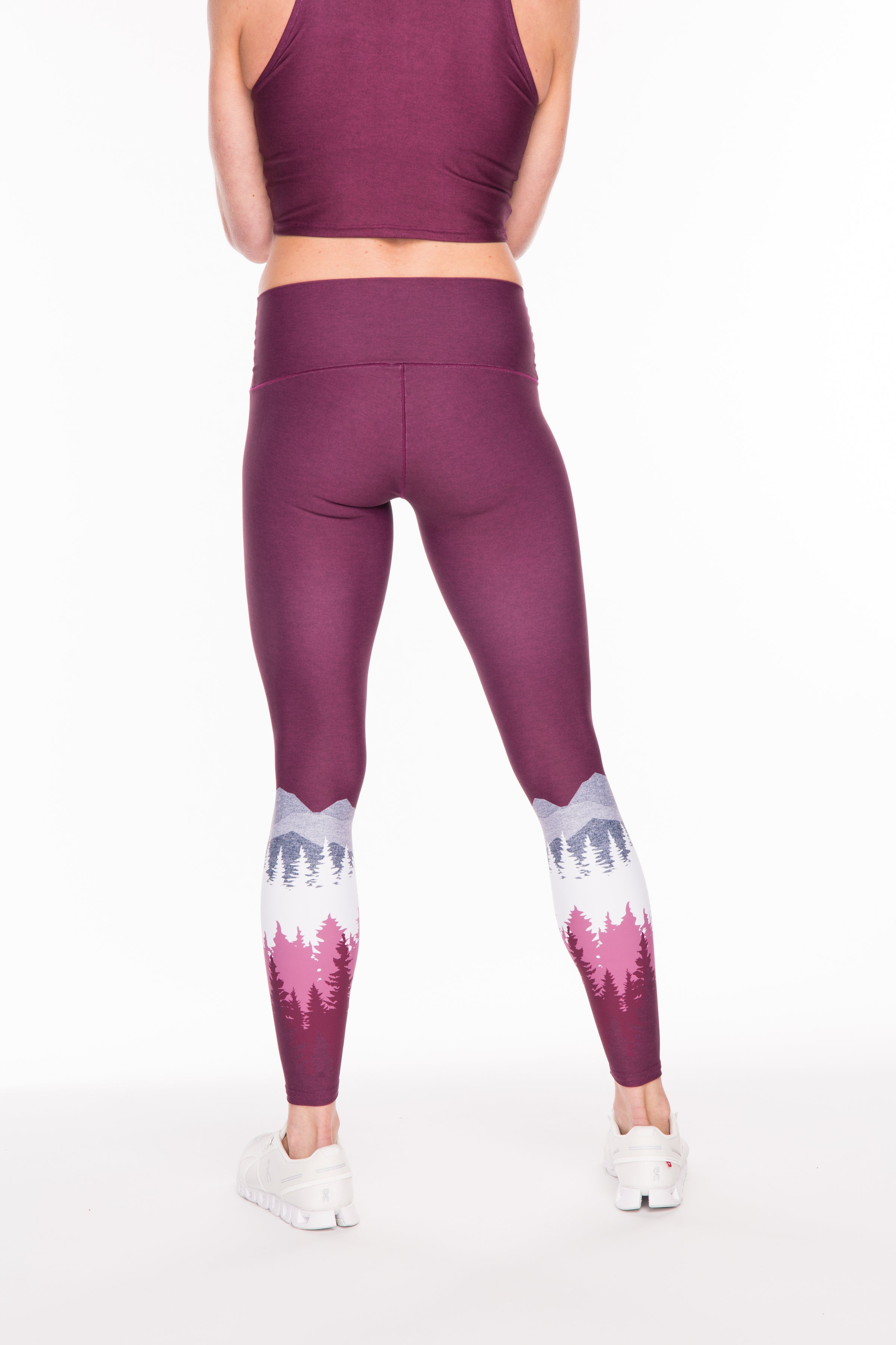 Eco-Friendly Summit Yoga Pants - Burgundy