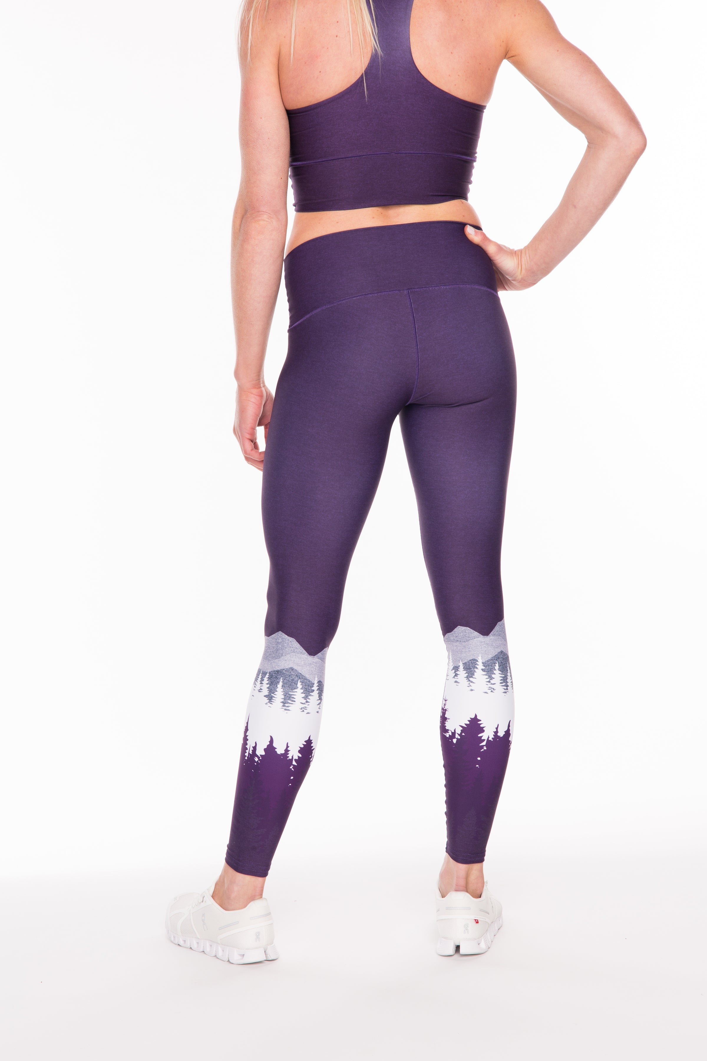 Eco-Friendly Summit Yoga Pants - Purple