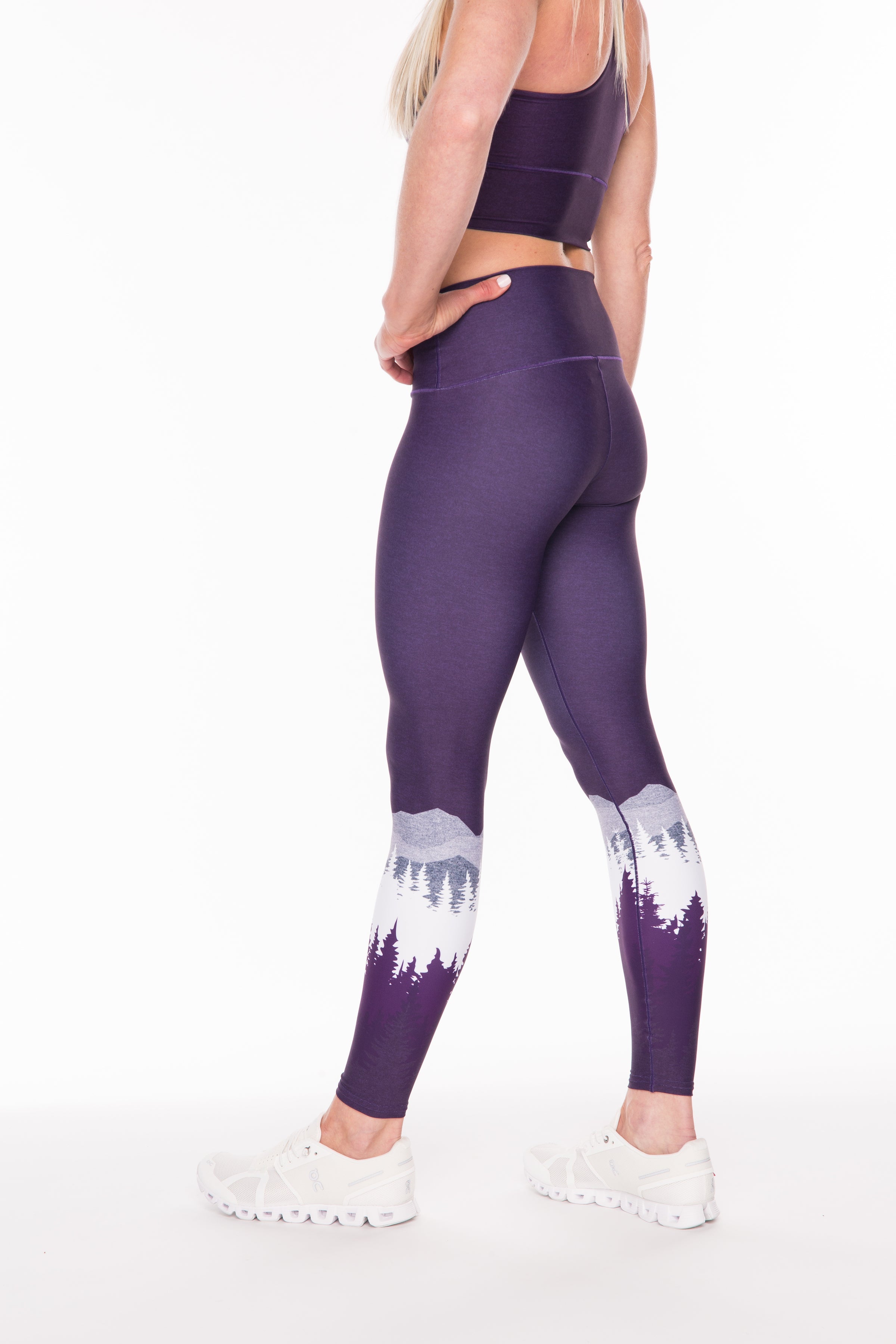 Eco-Friendly Summit Yoga Pants - Purple