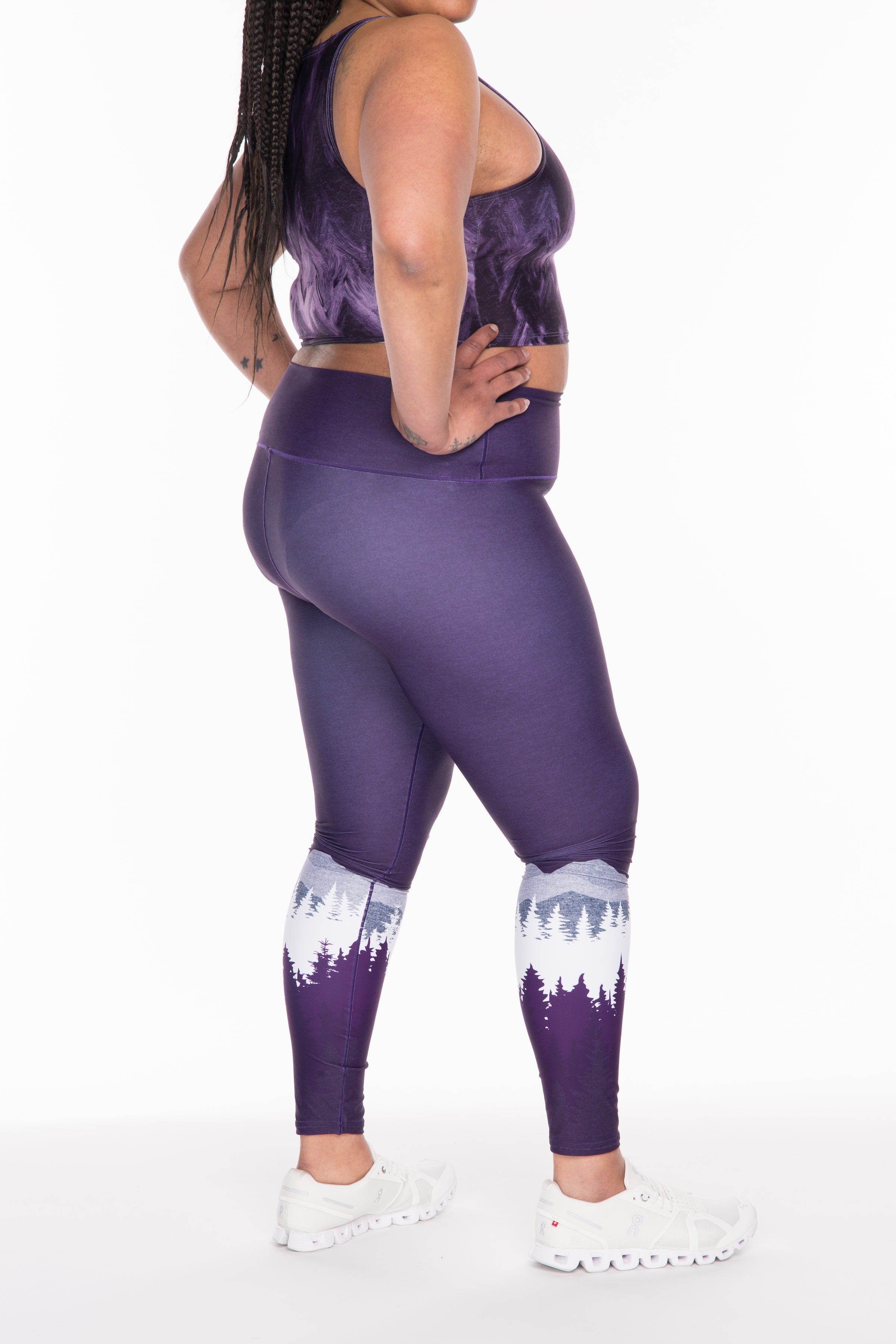 Eco-Friendly Summit Yoga Pants - Purple