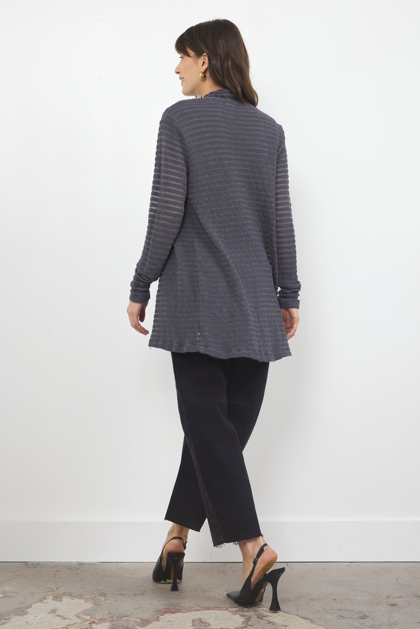 Iris Sheer Stripe Cardigan