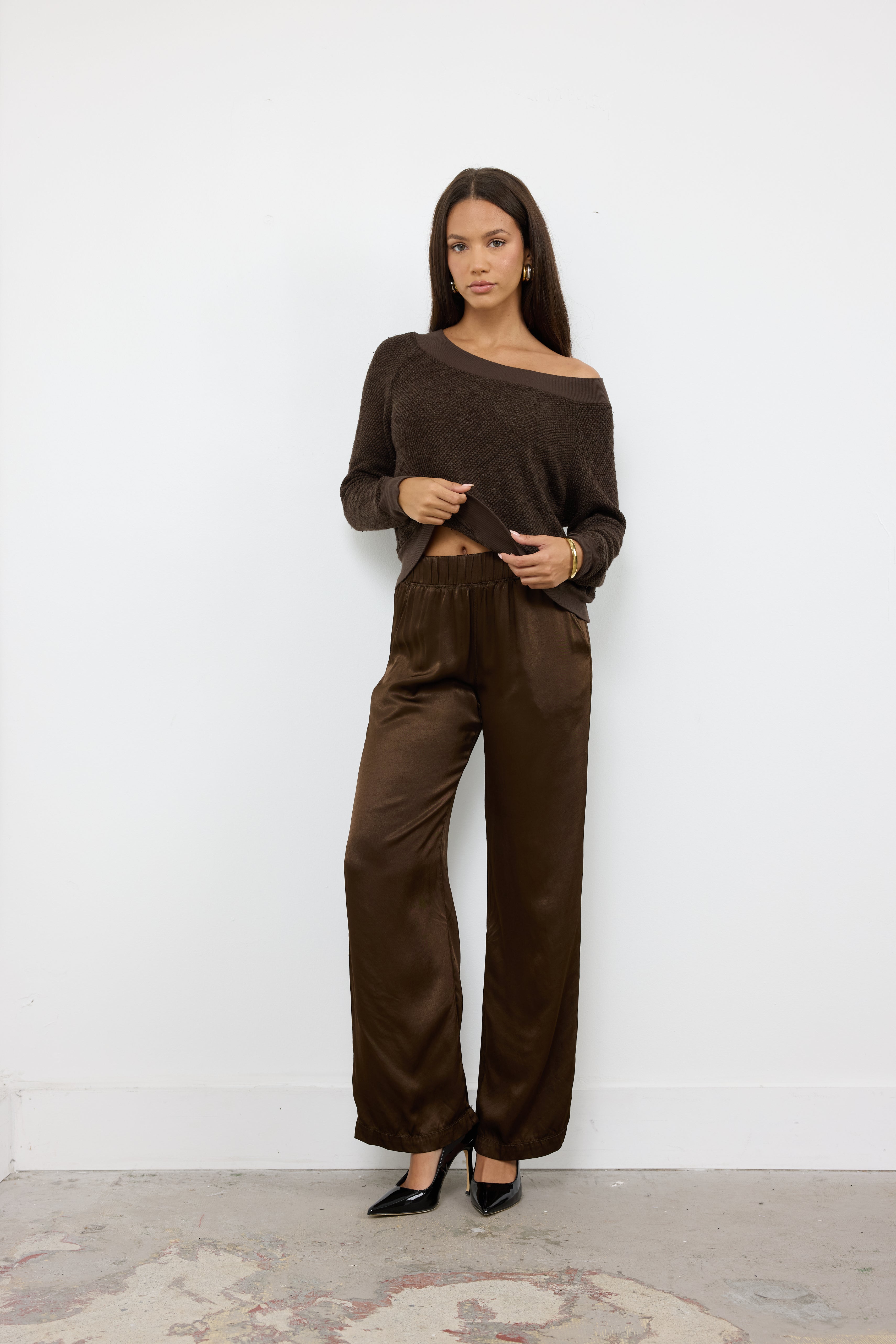 Owen Silky Wide Leg Pants