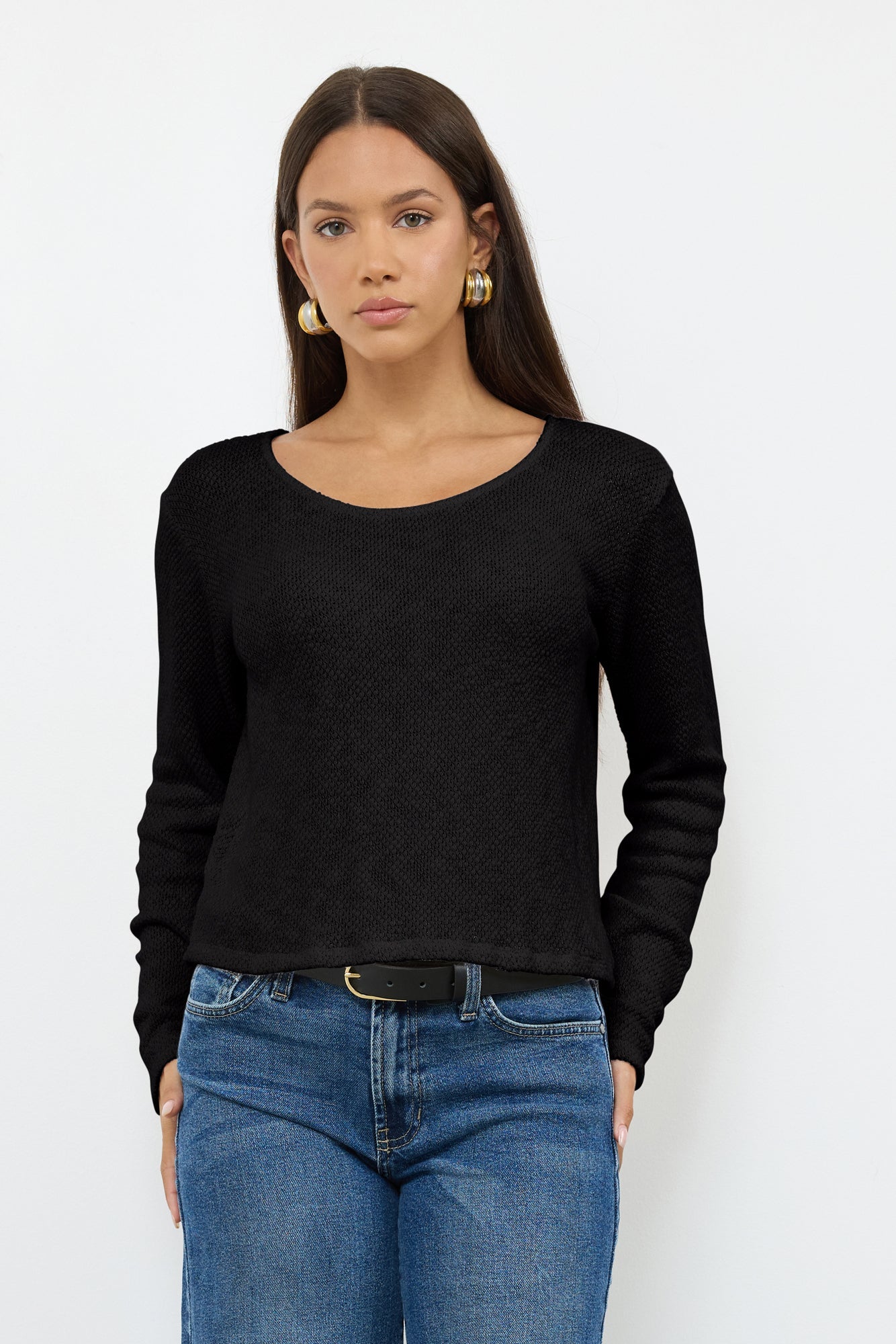 Orion Sweater Pullover Mesh Fabric