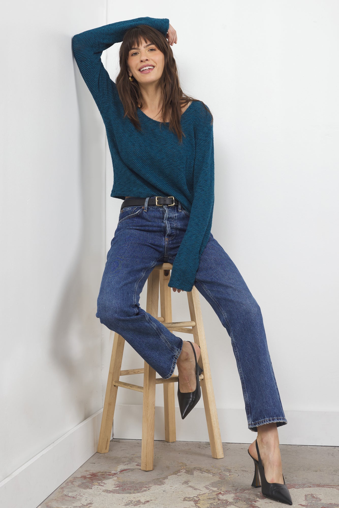 Orion Sweater Pullover Mesh Fabric