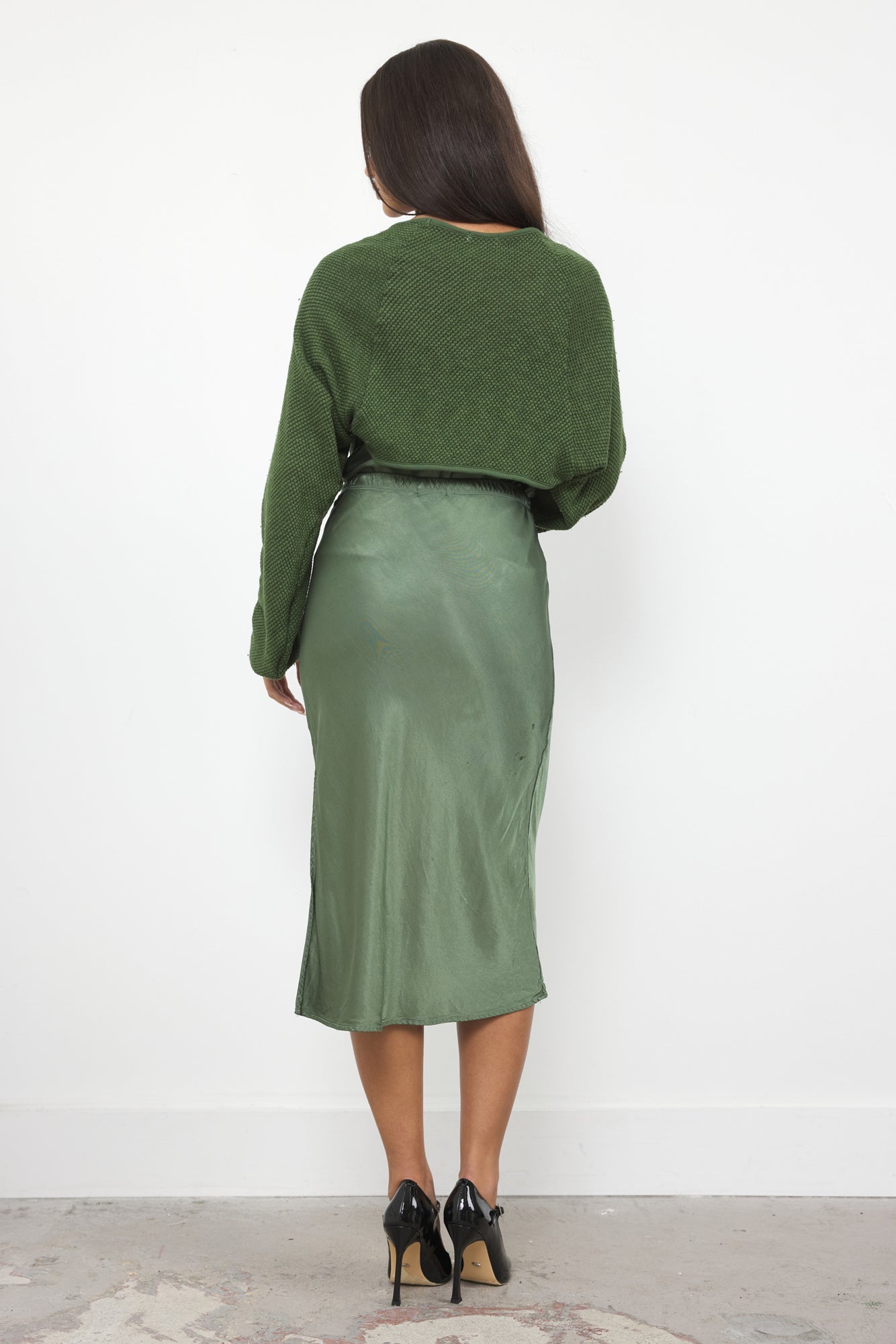 Sia Shrug Mesh Sweater Knit Crop