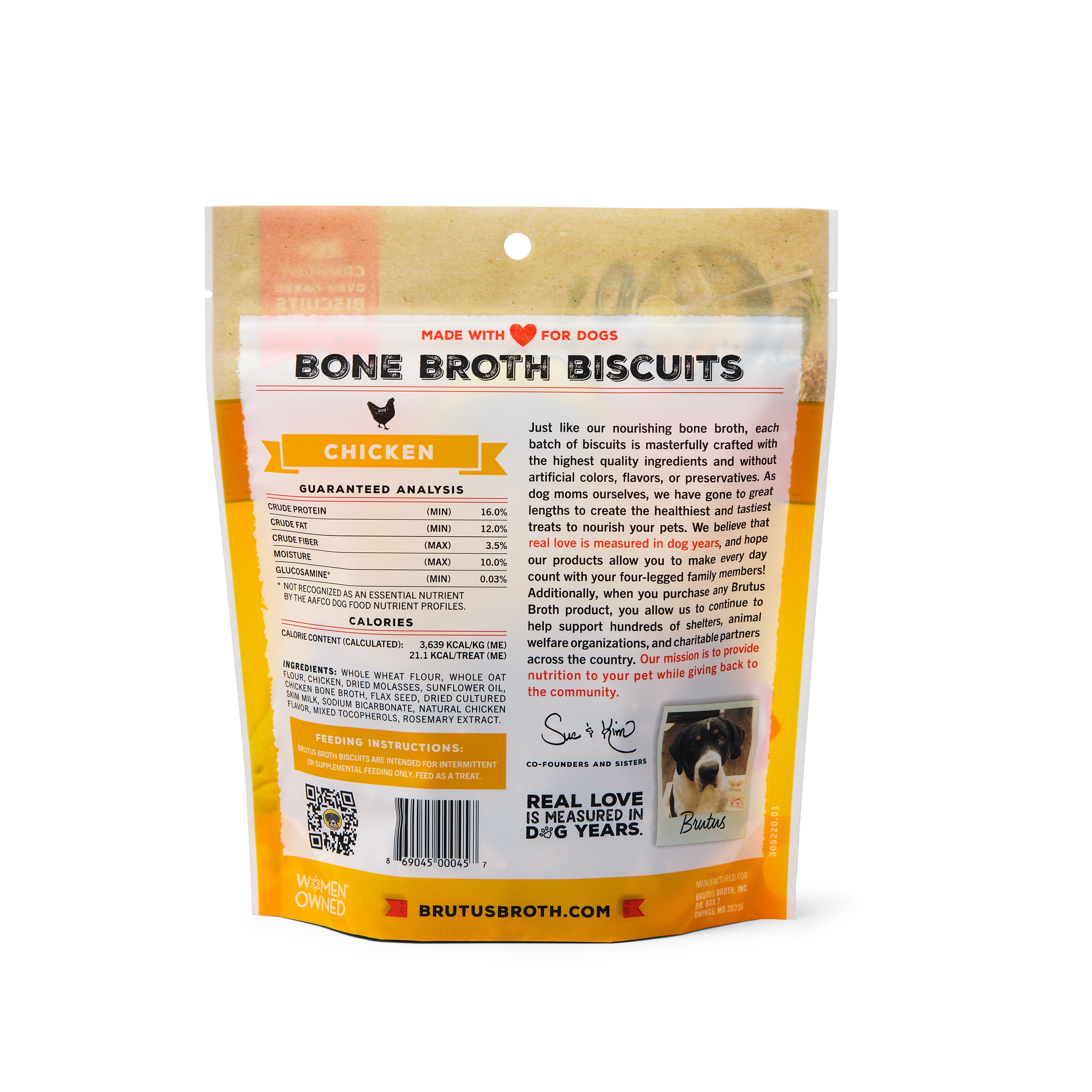 Natural Crunchy Chicken Bone Broth Biscuits