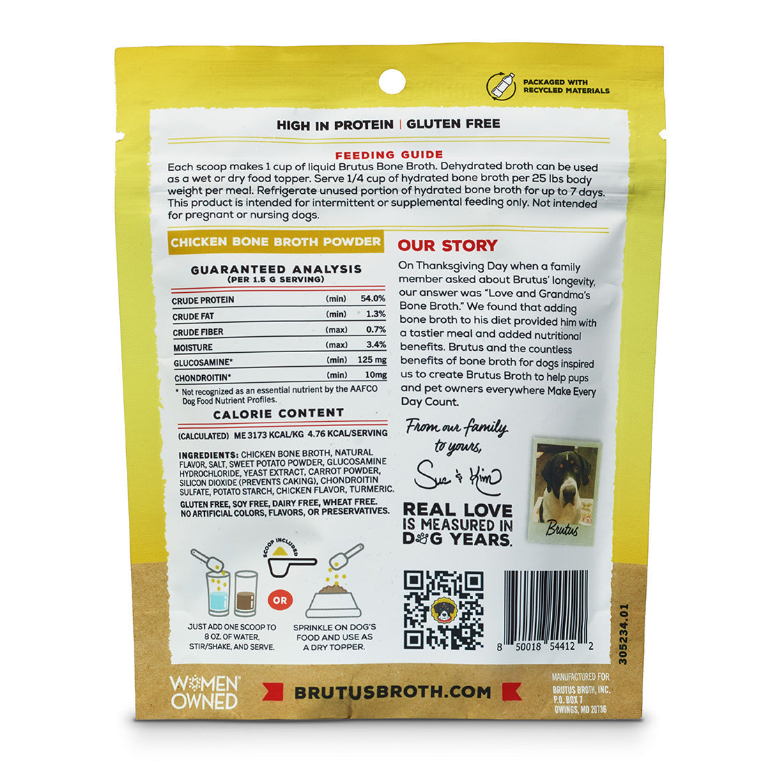 Hip & Joint Instant Bone Broth Meal Topper Pack - Chicken