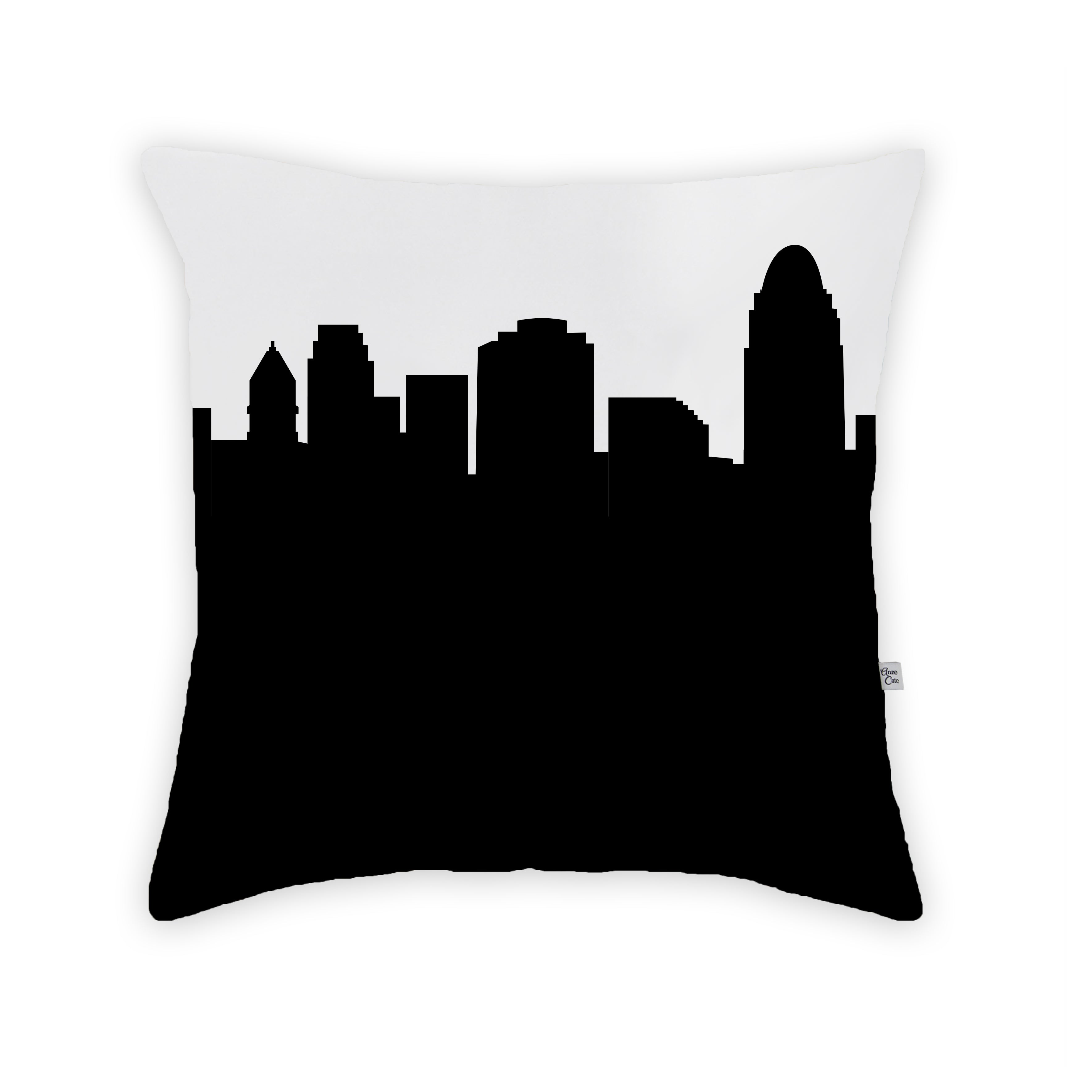 Skyline City Charm 16" by 16" Throw Pillow - Choose Your City
