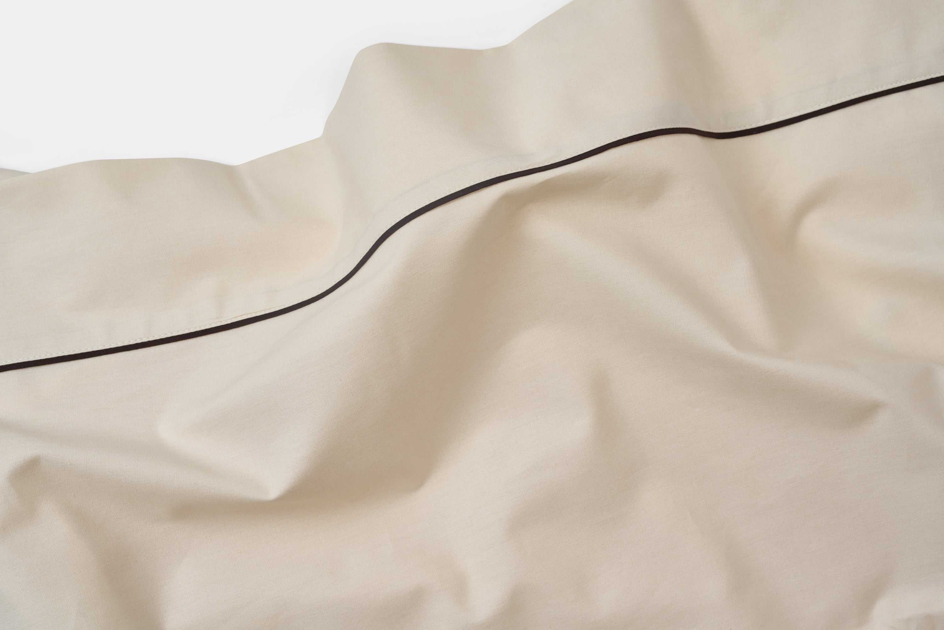 USA Cotton Sheet Set - Classic Piping Design