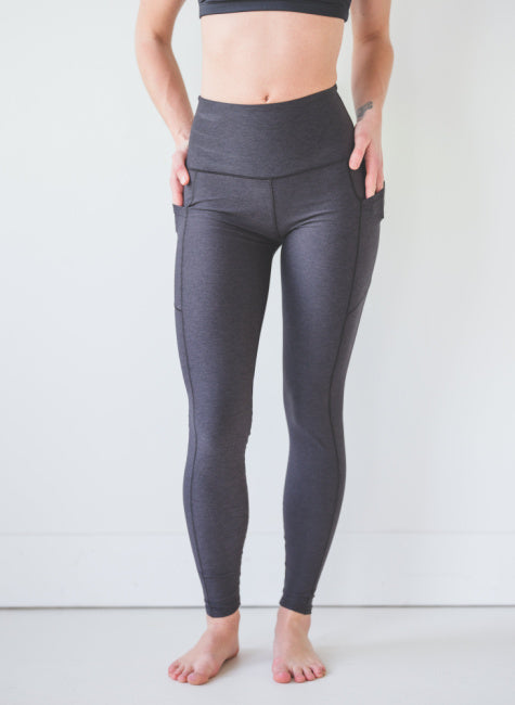 Eco-Friendly Coal Wander Pocket Yoga Pants *Final Sale*