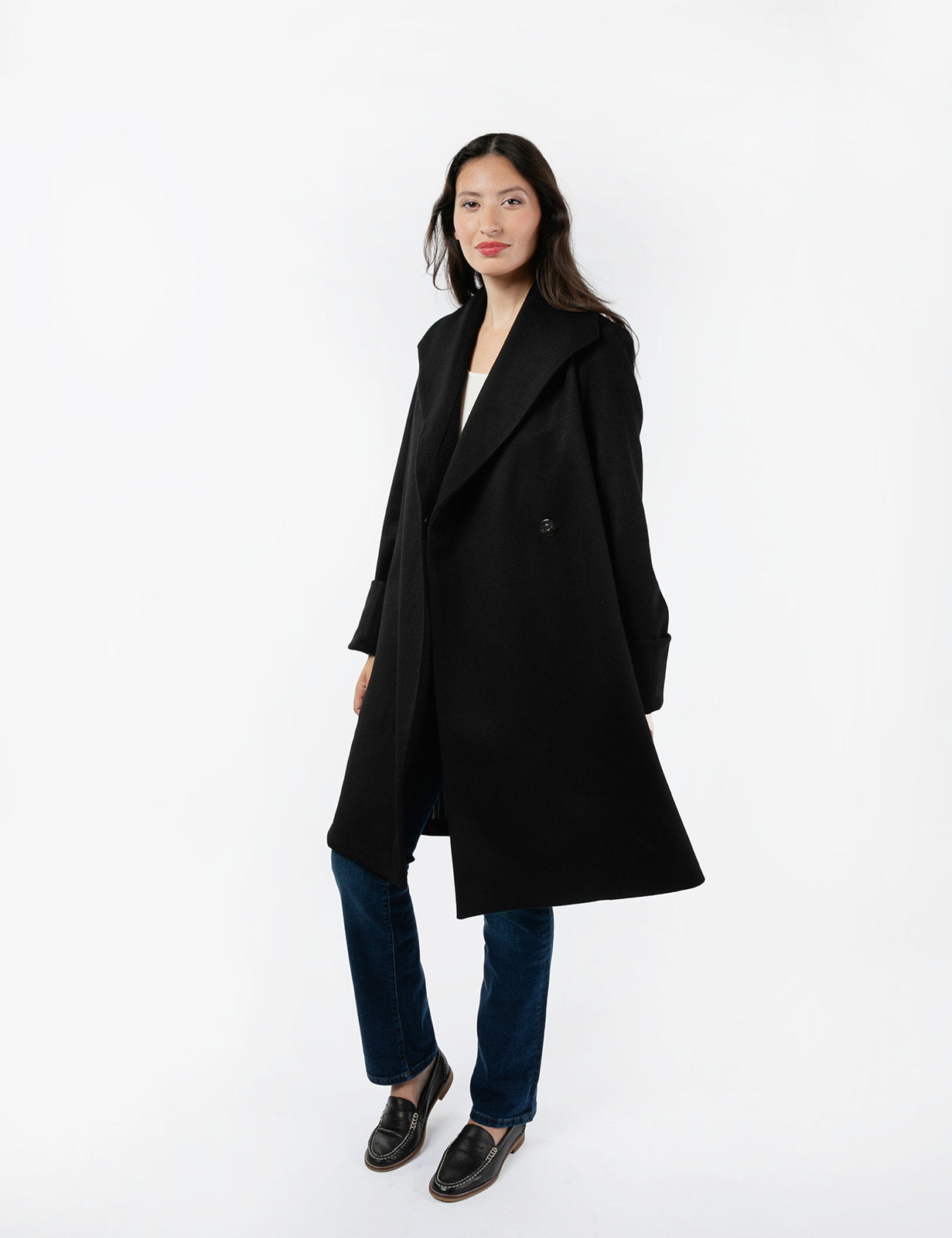 The Southport Wool Overcoat - Black