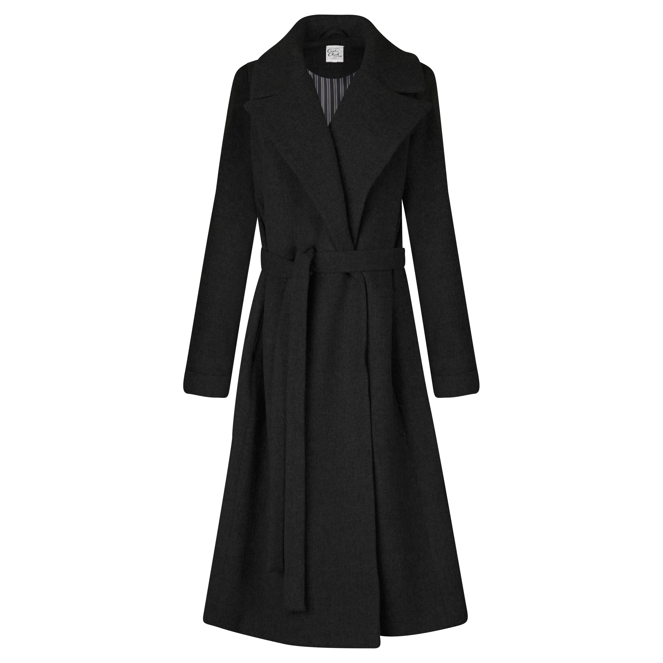 Dearborn Long Wool Overcoat - Black