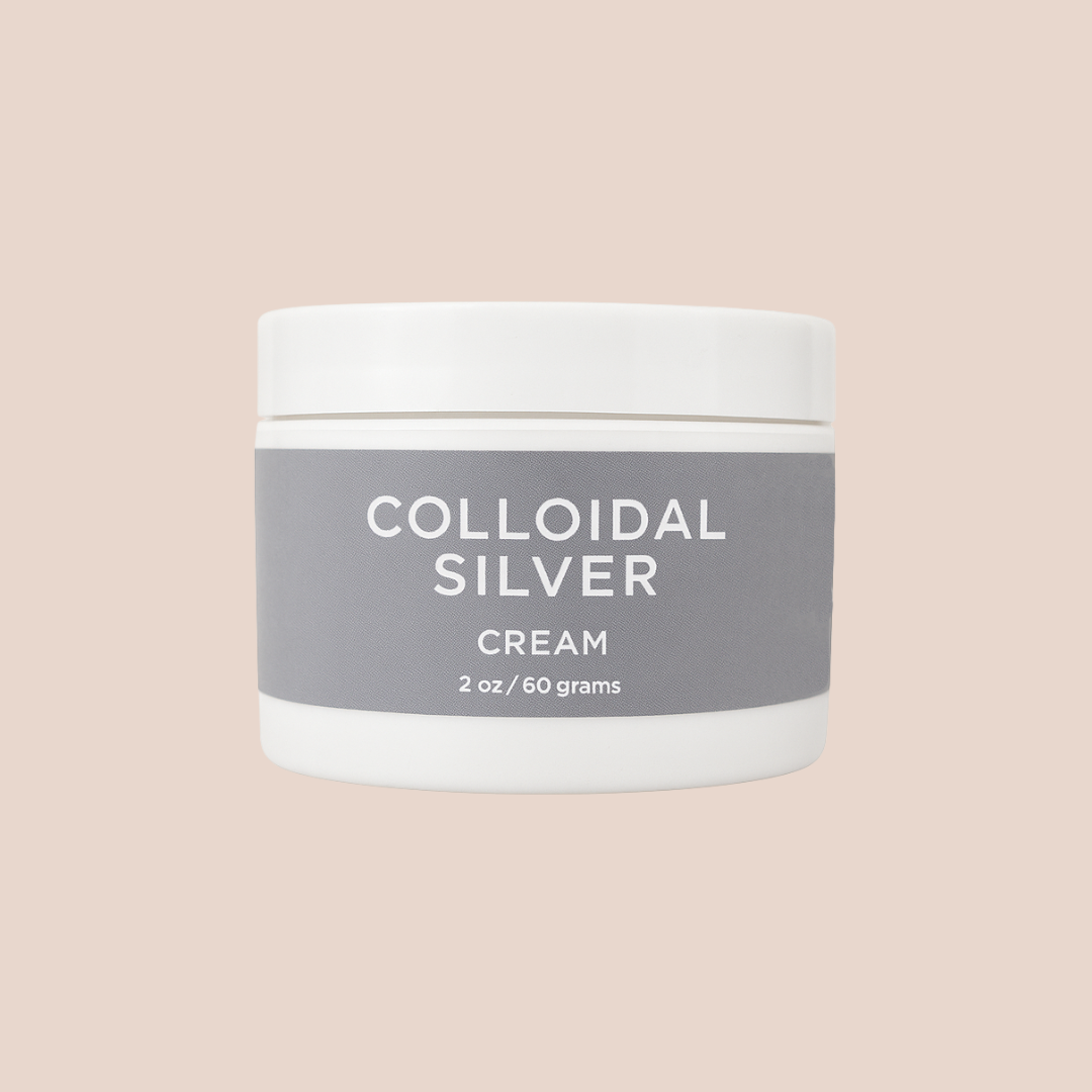 Antibacterial Colloidal Silver Organic Cream - 2 or 4 Oz.