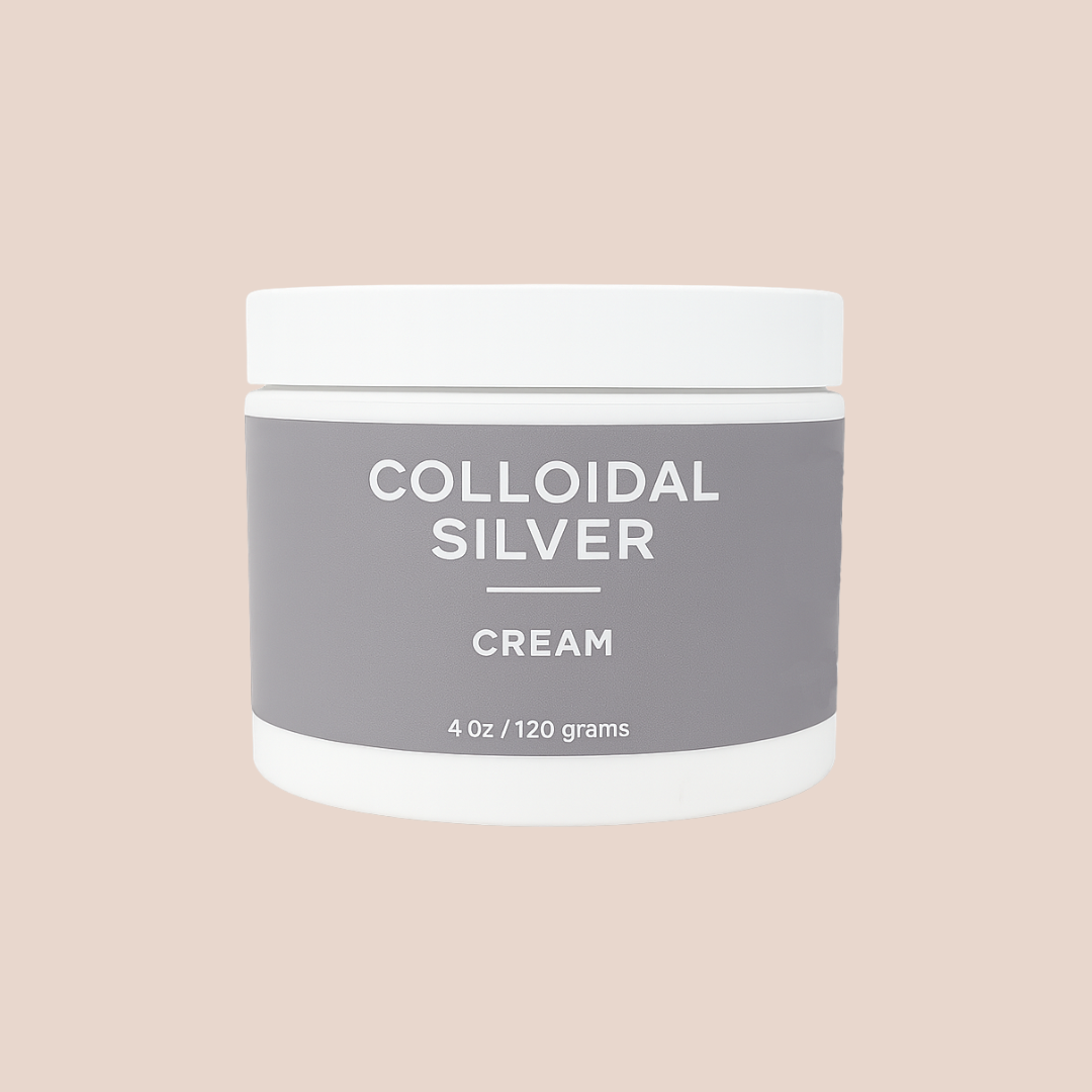 Antibacterial Colloidal Silver Organic Cream - 2 or 4 Oz.