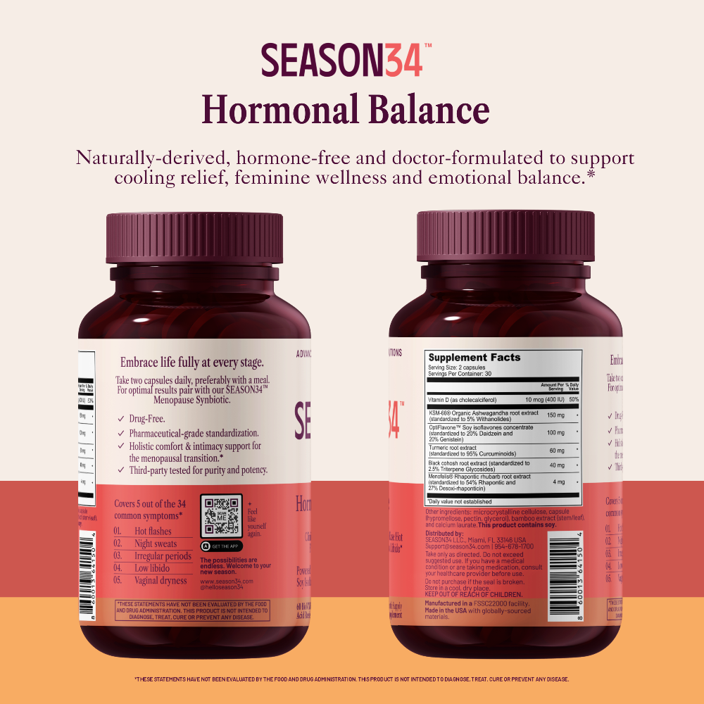 Menopause Hormonal Balance – Hot Flashes, Night Sweats & Intimate Comfort.