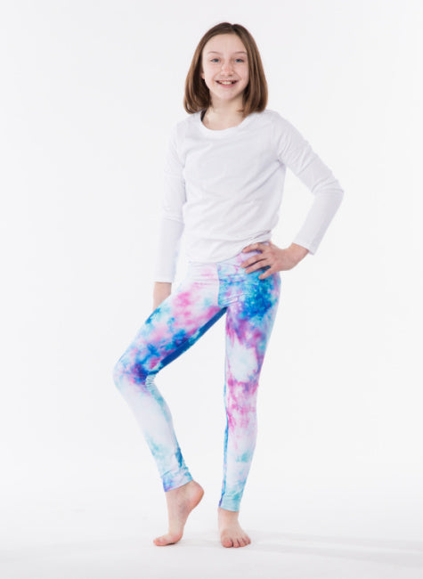 Kids Eco-Friendly Cotton Candy Yoga Pants