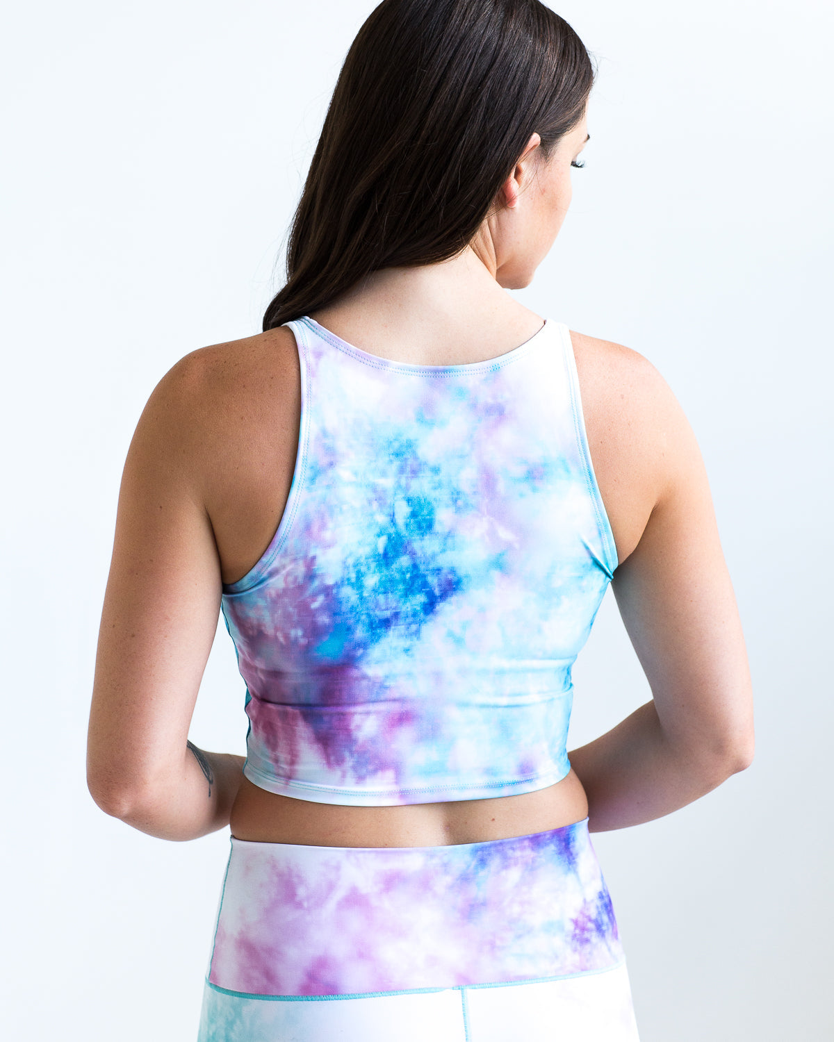 Eco-Friendly Cotton Candy Fitness Crop Top