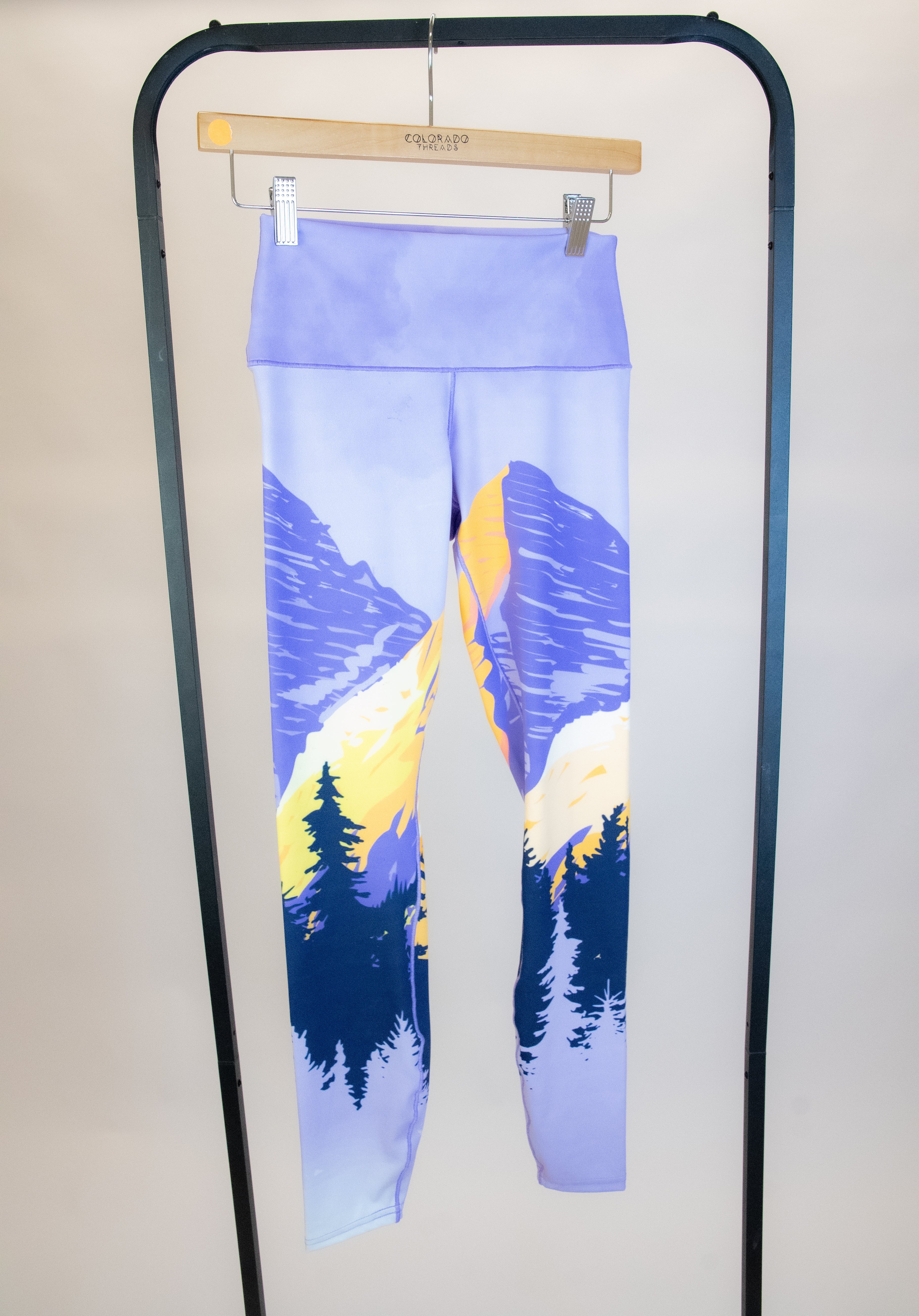 Eco-Friendly Painted Peaks Yoga Pants