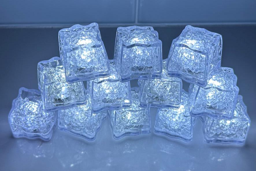 REVO White LED Light Up Ice Cube™ 12 Pk
