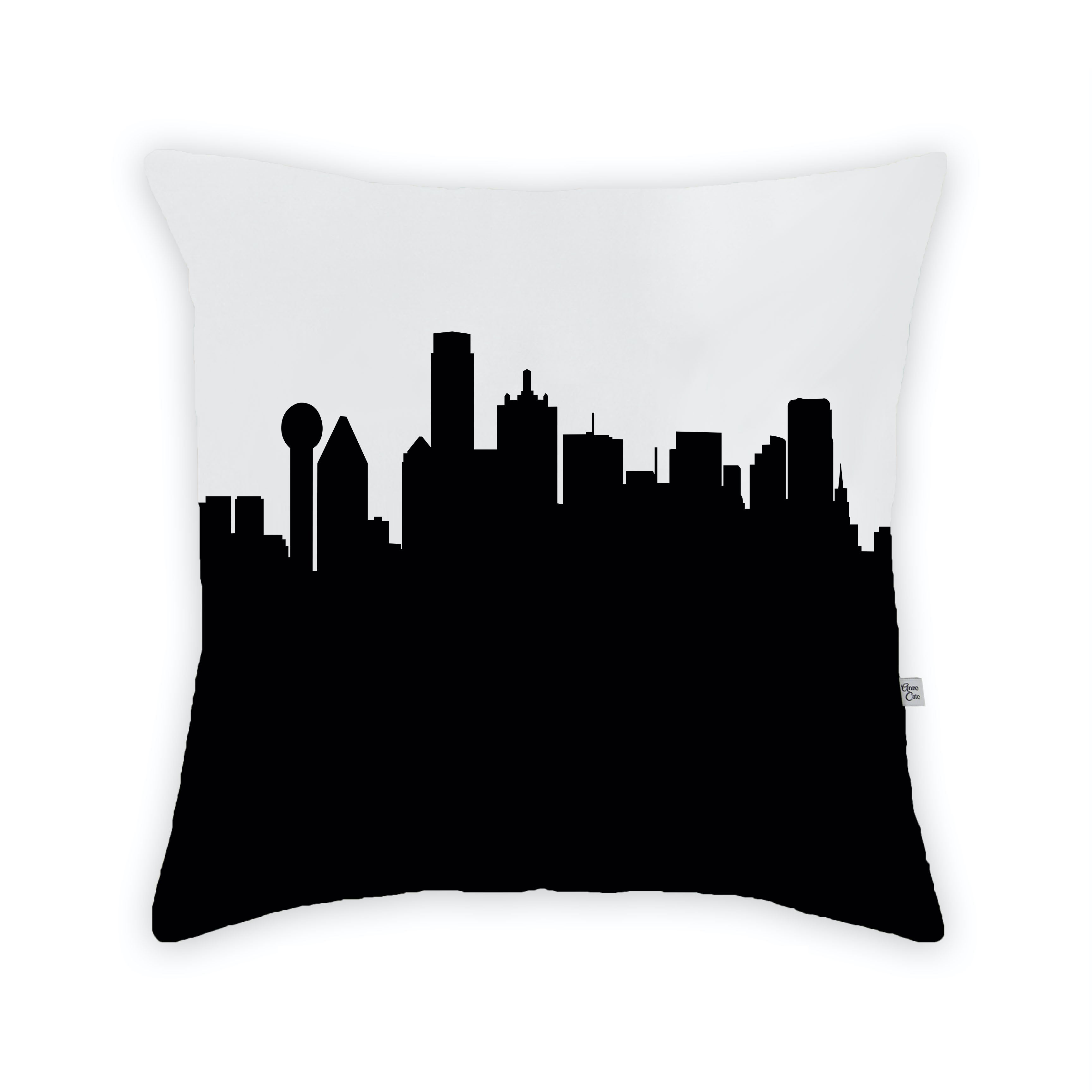 Skyline City Charm 16" by 16" Throw Pillow - Choose Your City