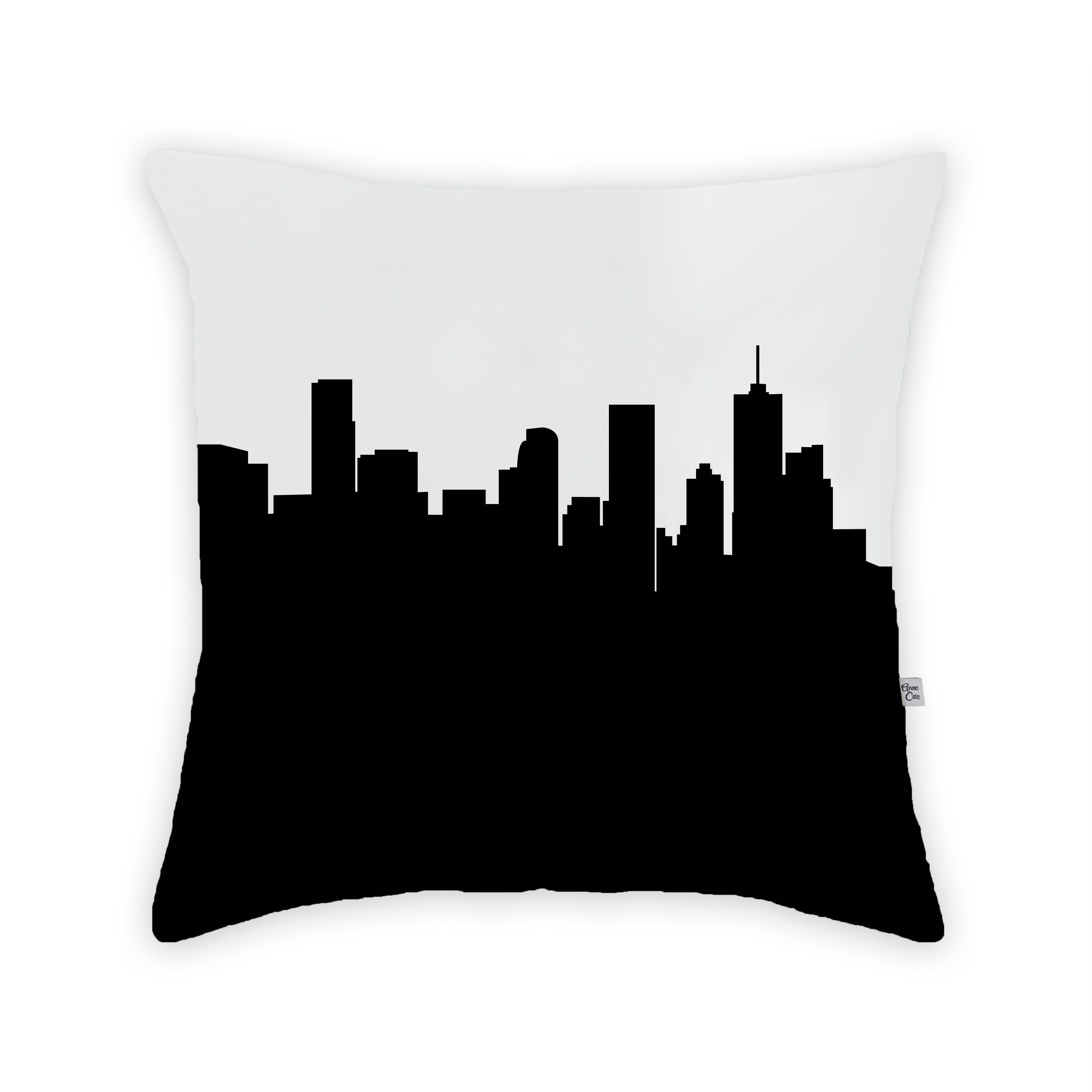 Skyline City Charm 16" by 16" Throw Pillow - Choose Your City