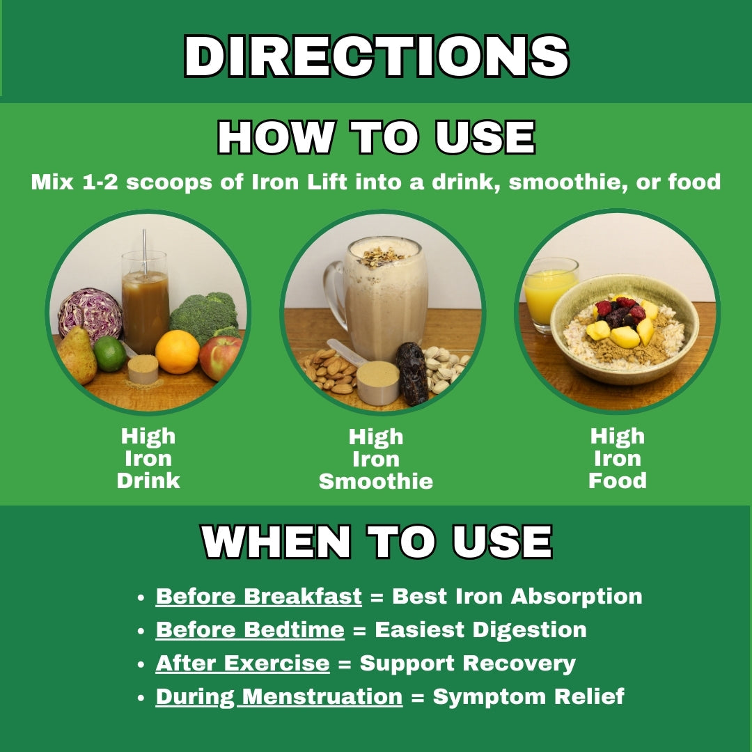 Iron Protein Powder Drink Mix - 30 Servings Vanilla