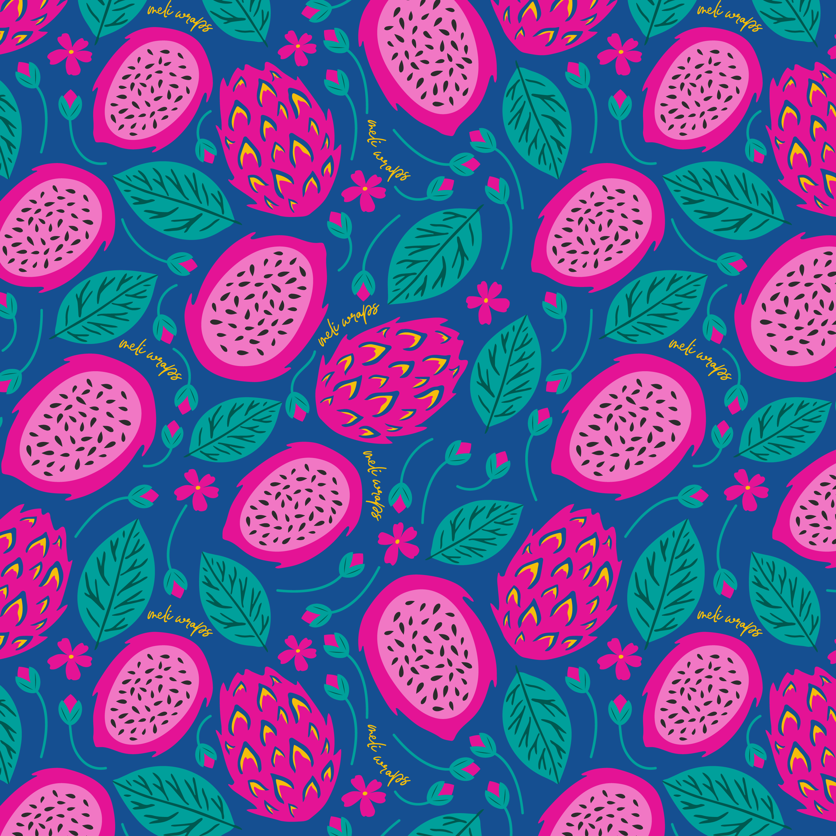 Eco-Friendly Beeswax Wrap Bulk Roll - Dragonfruit