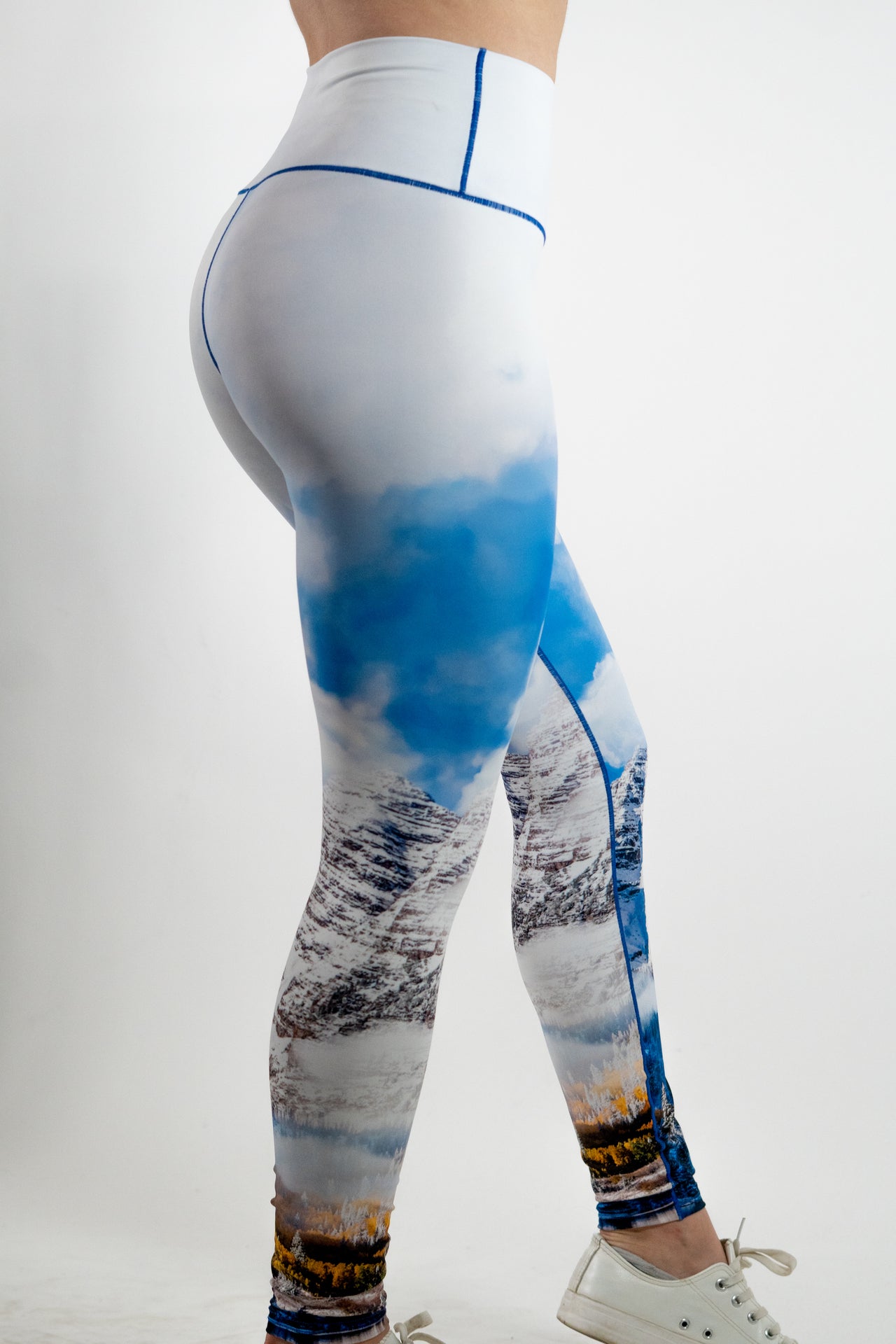 Eco-Friendly Maroon Bells Fall Yoga Pants