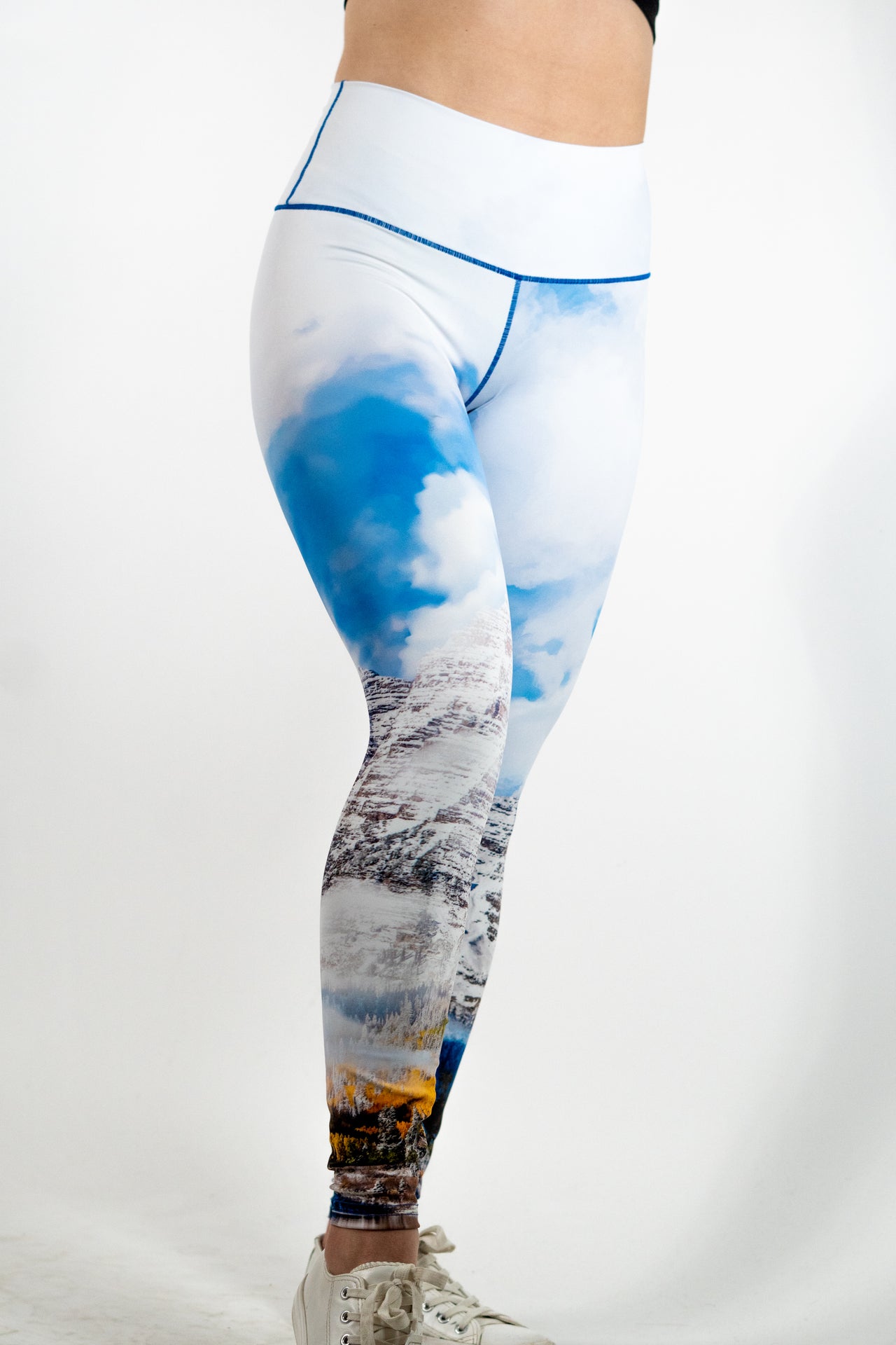 Eco-Friendly Maroon Bells Fall Yoga Pants