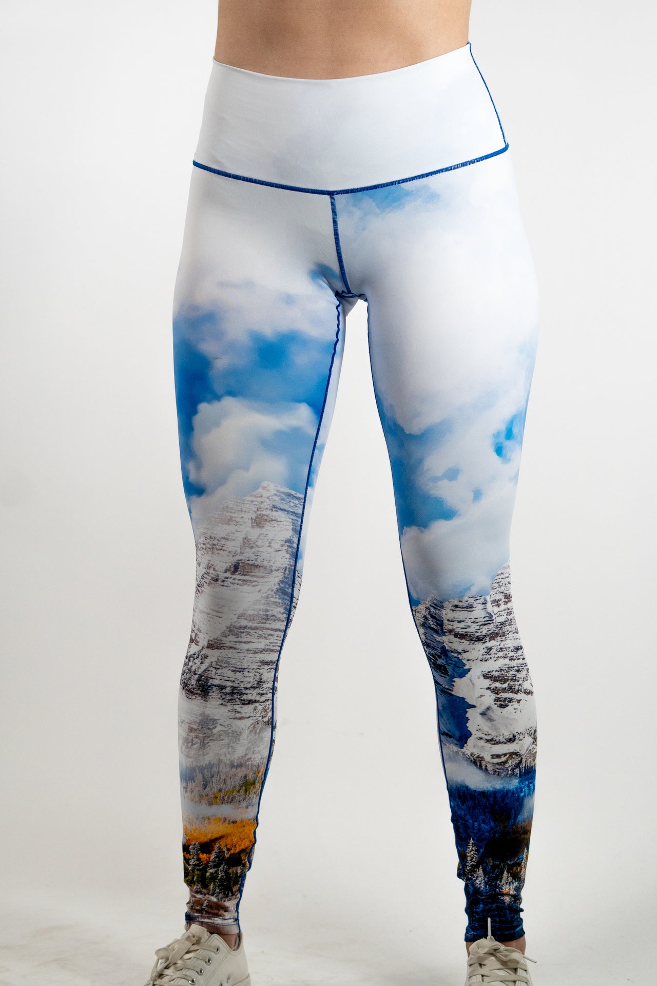Eco-Friendly Maroon Bells Fall Yoga Pants