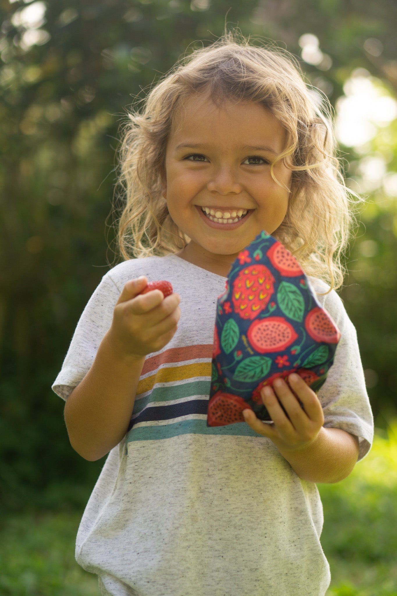 Eco-Friendly Beeswax Food Wrap - Dragonfruit Print