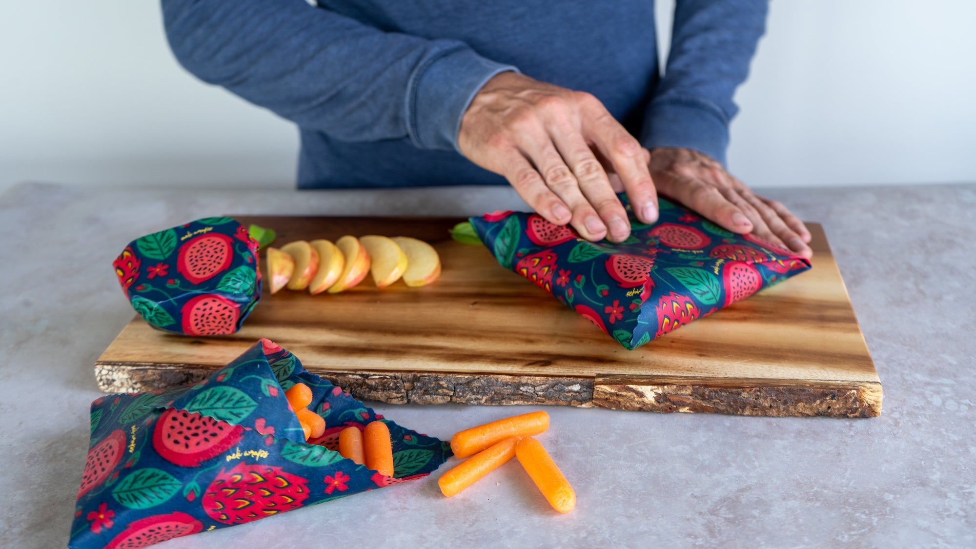 Eco-Friendly Beeswax Wrap Variety Pack - Fruit
