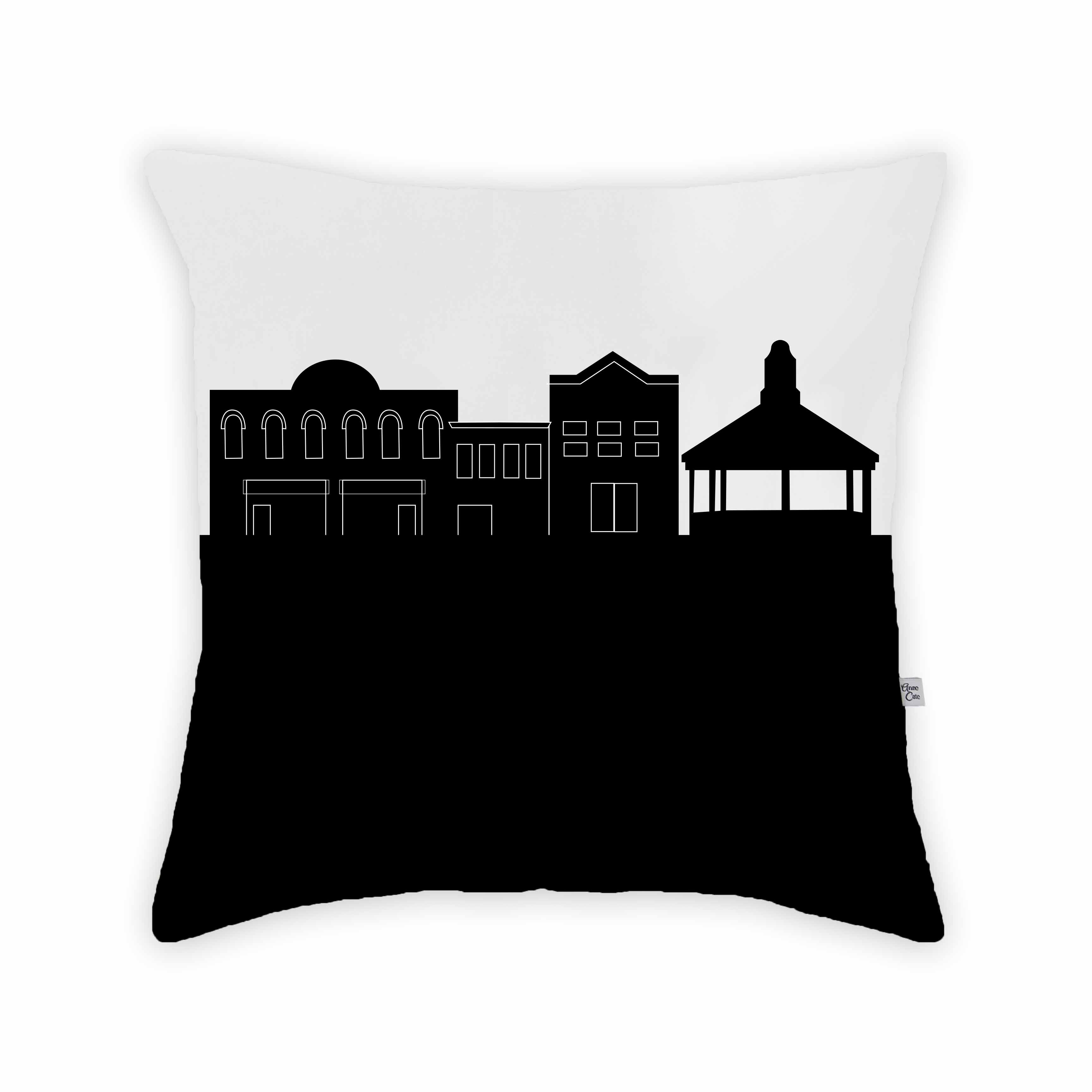 Skyline City Charm 16" by 16" Throw Pillow - Choose Your City