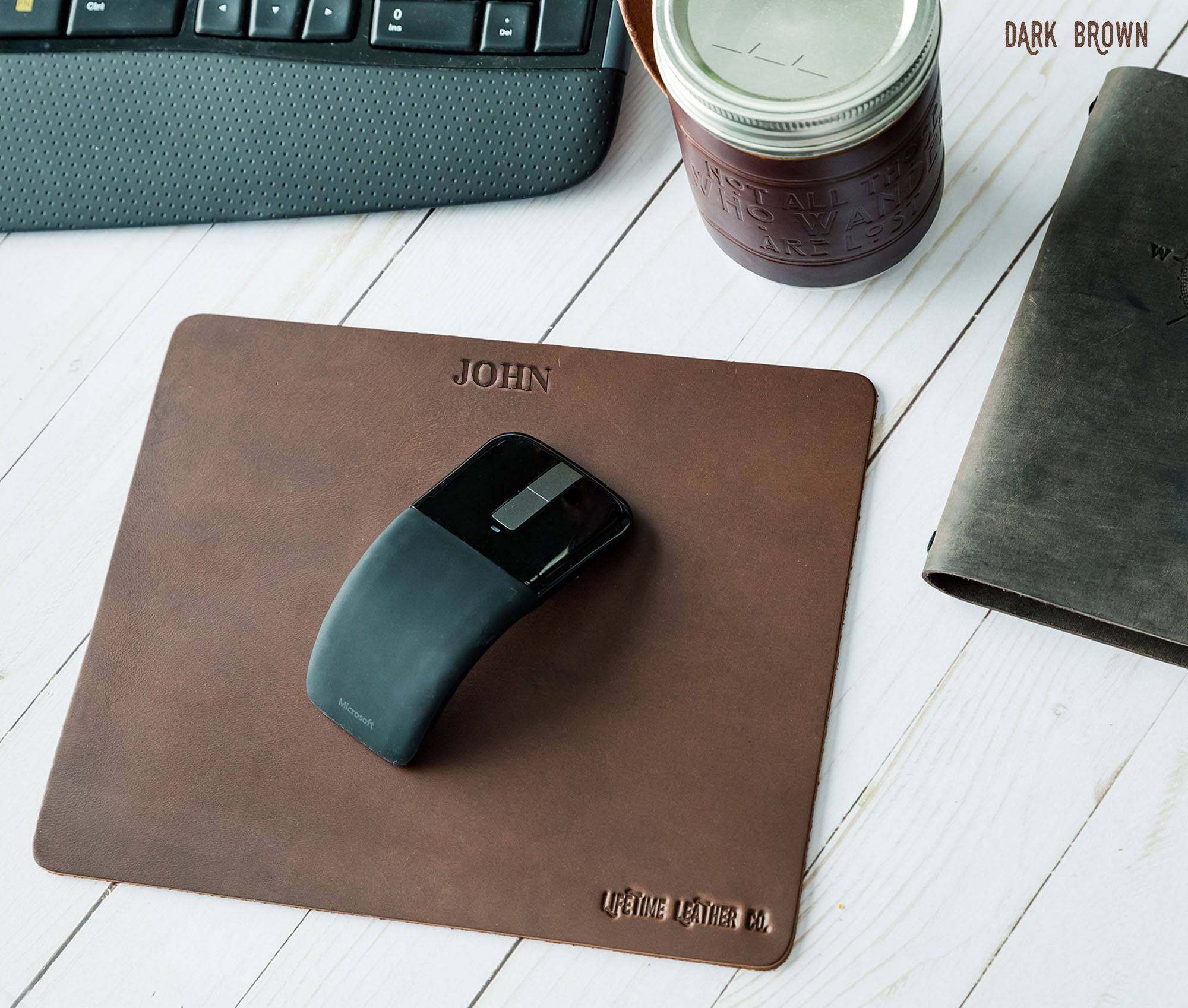 Full Grain Leather Mouse Pad