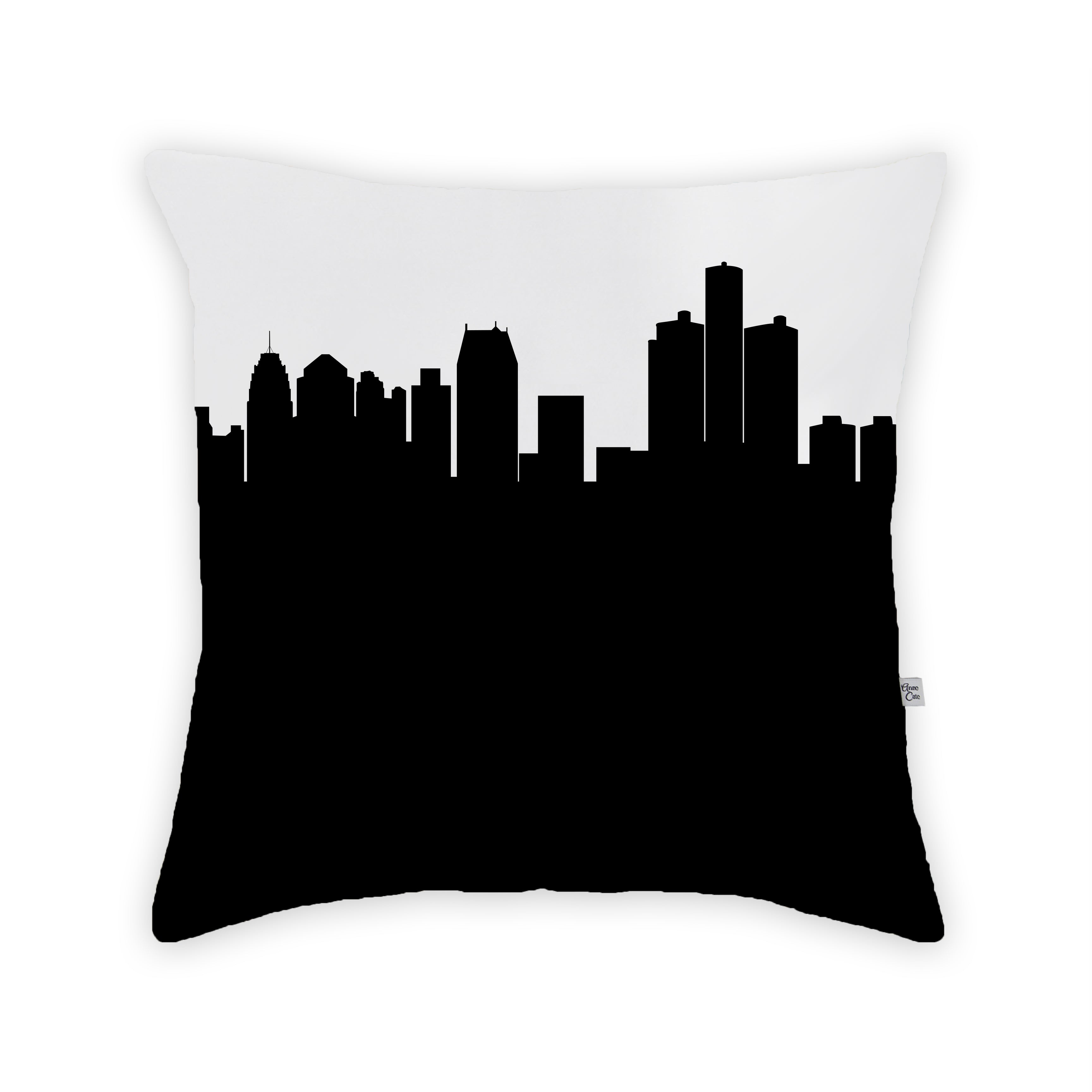 Skyline City Charm 16" by 16" Throw Pillow - Choose Your City