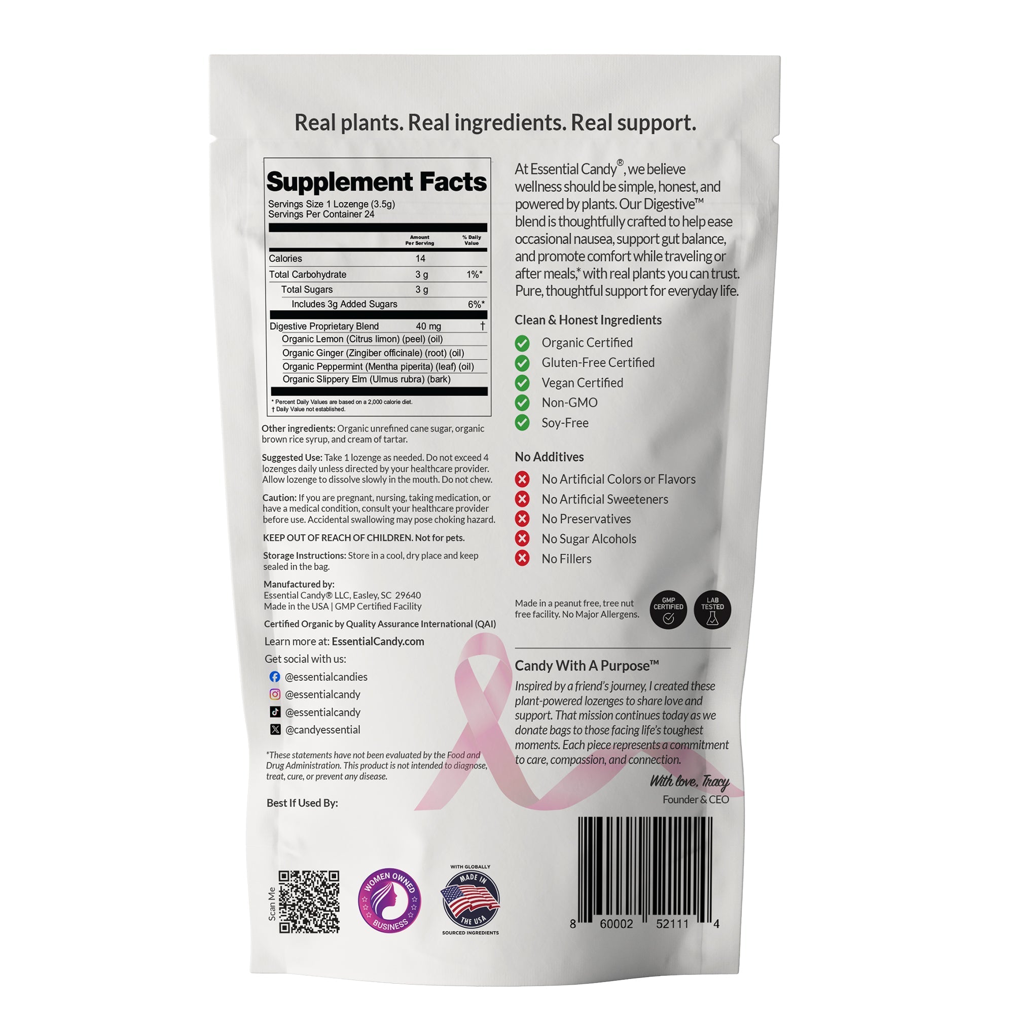 Digestive™ Nausea Relief & Travel Sickness Botanical Lozenges – 24 Count
