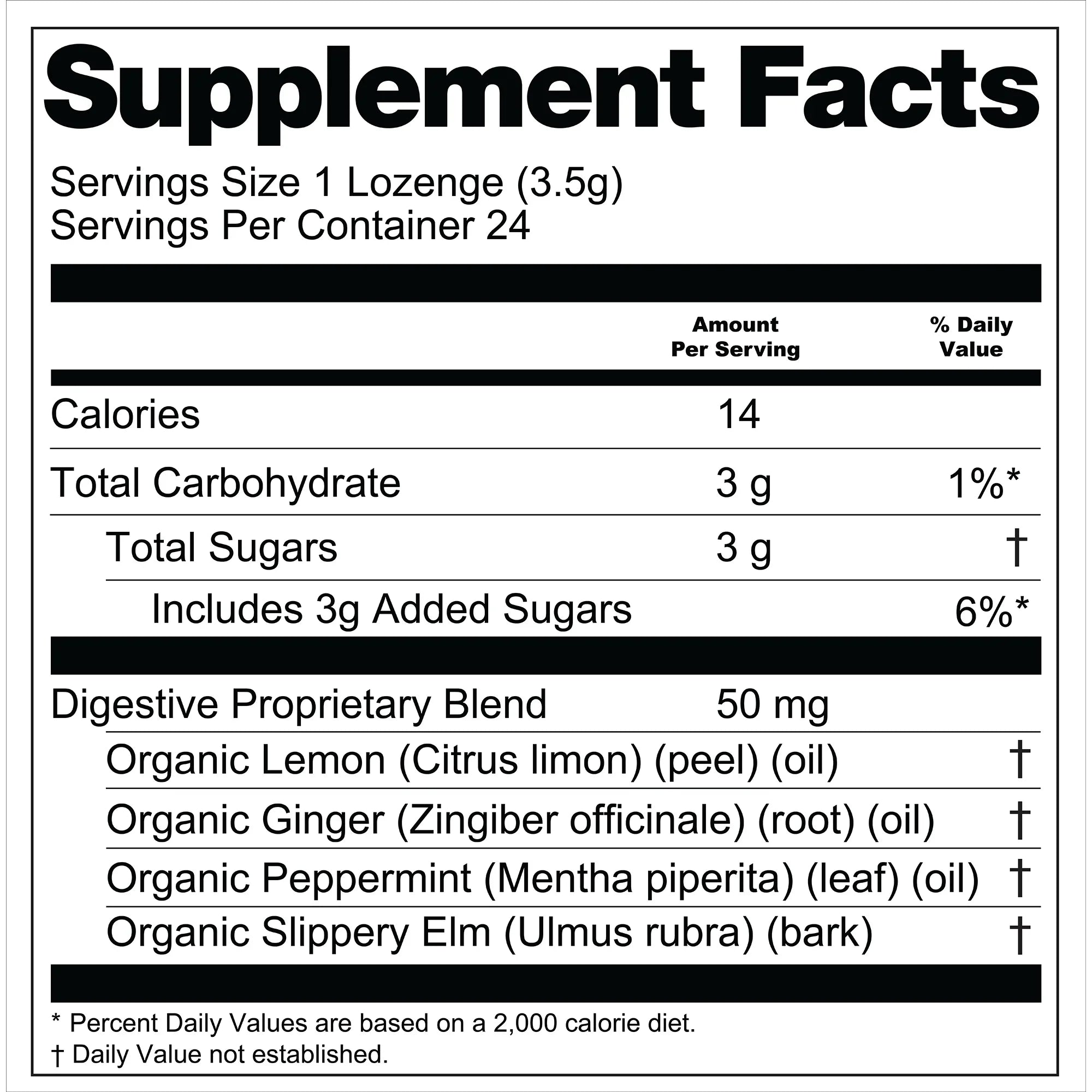 Digestive™ Nausea Relief & Travel Sickness Botanical Lozenges – 24 Count
