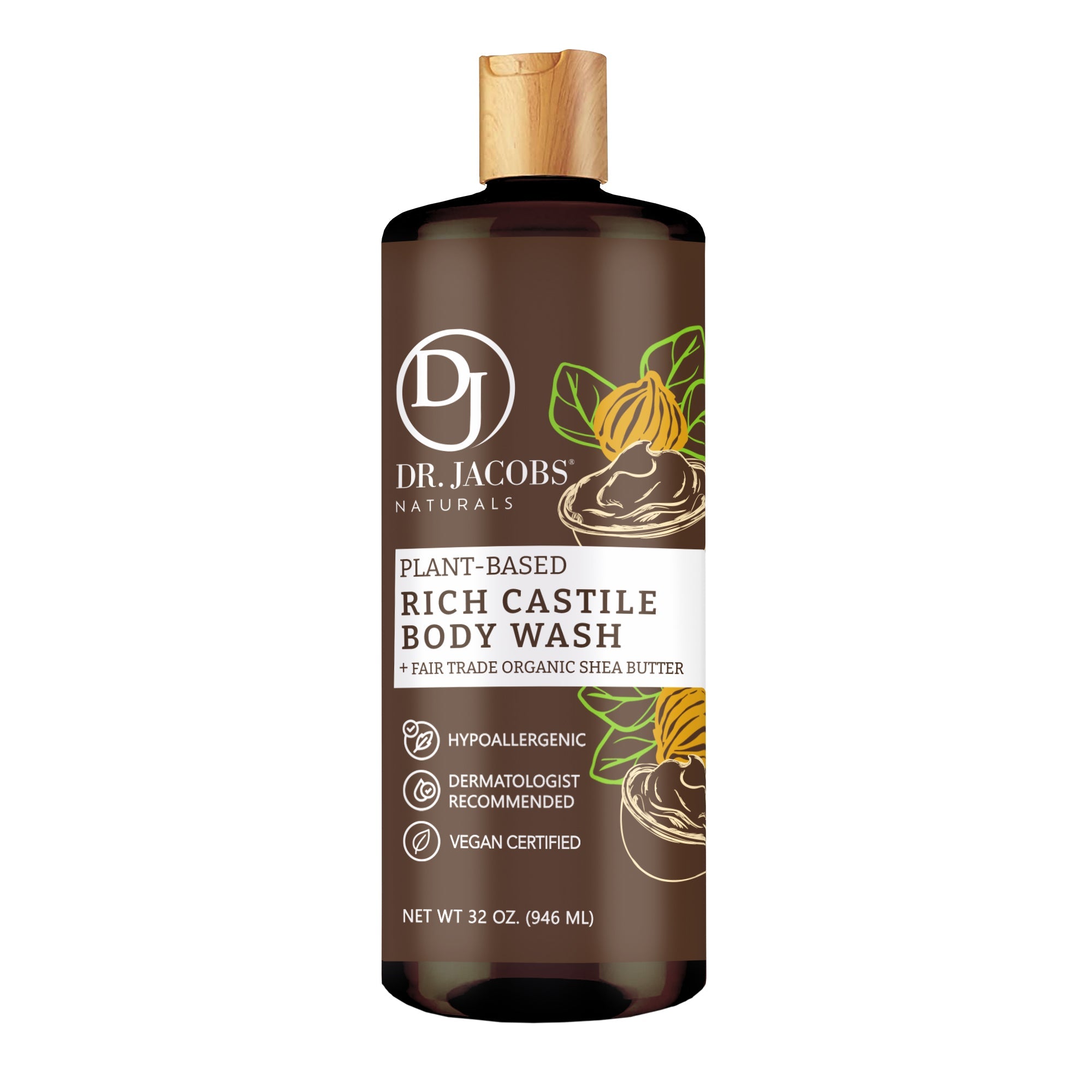 Shea Butter Castile Body Wash - 32 oz