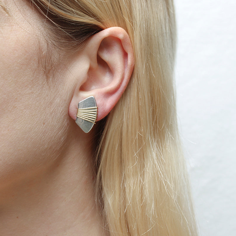 Medium Wire Wrapped Fan Earring