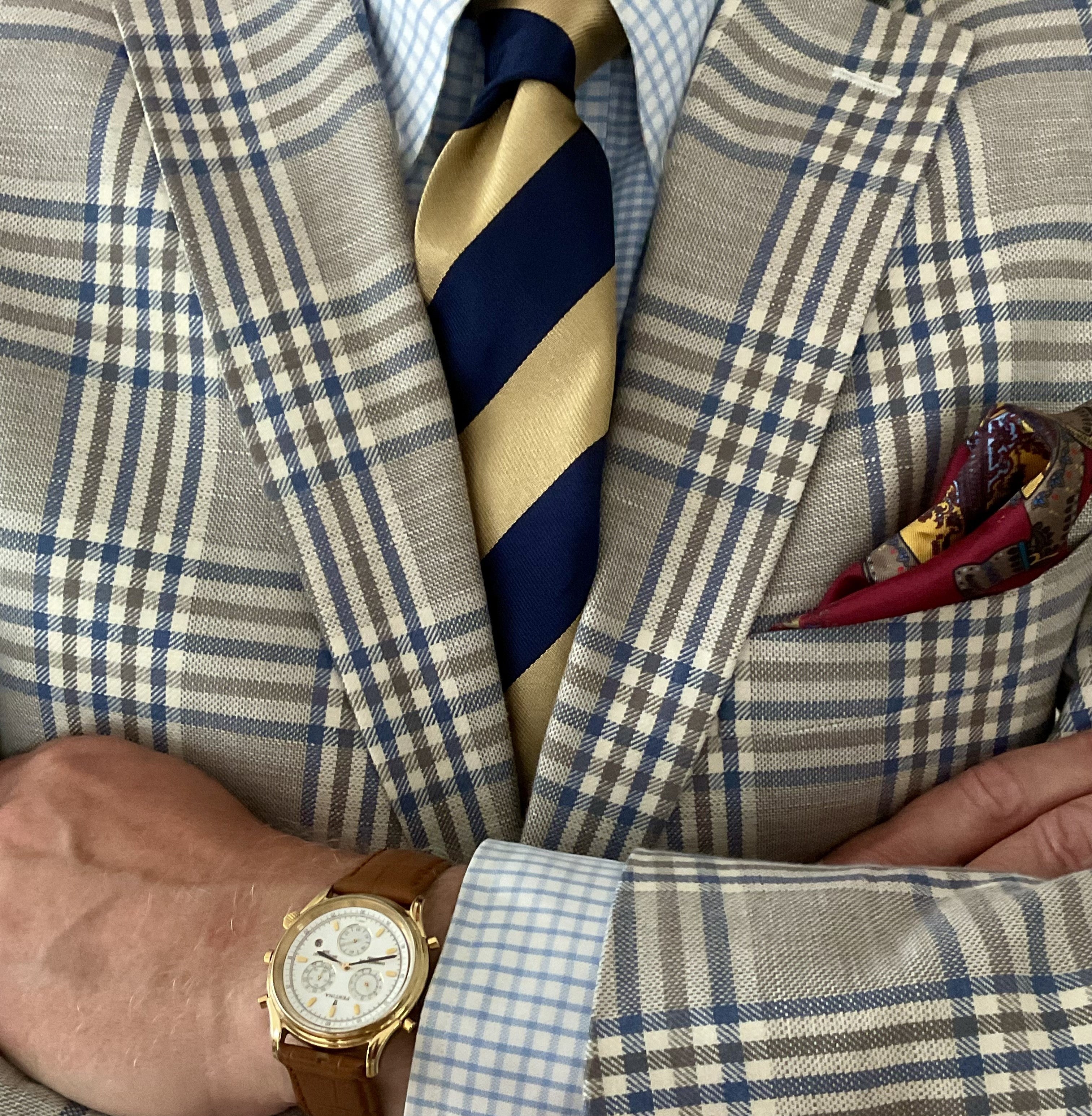 Handmade East Kent Regimental Tie - Silk