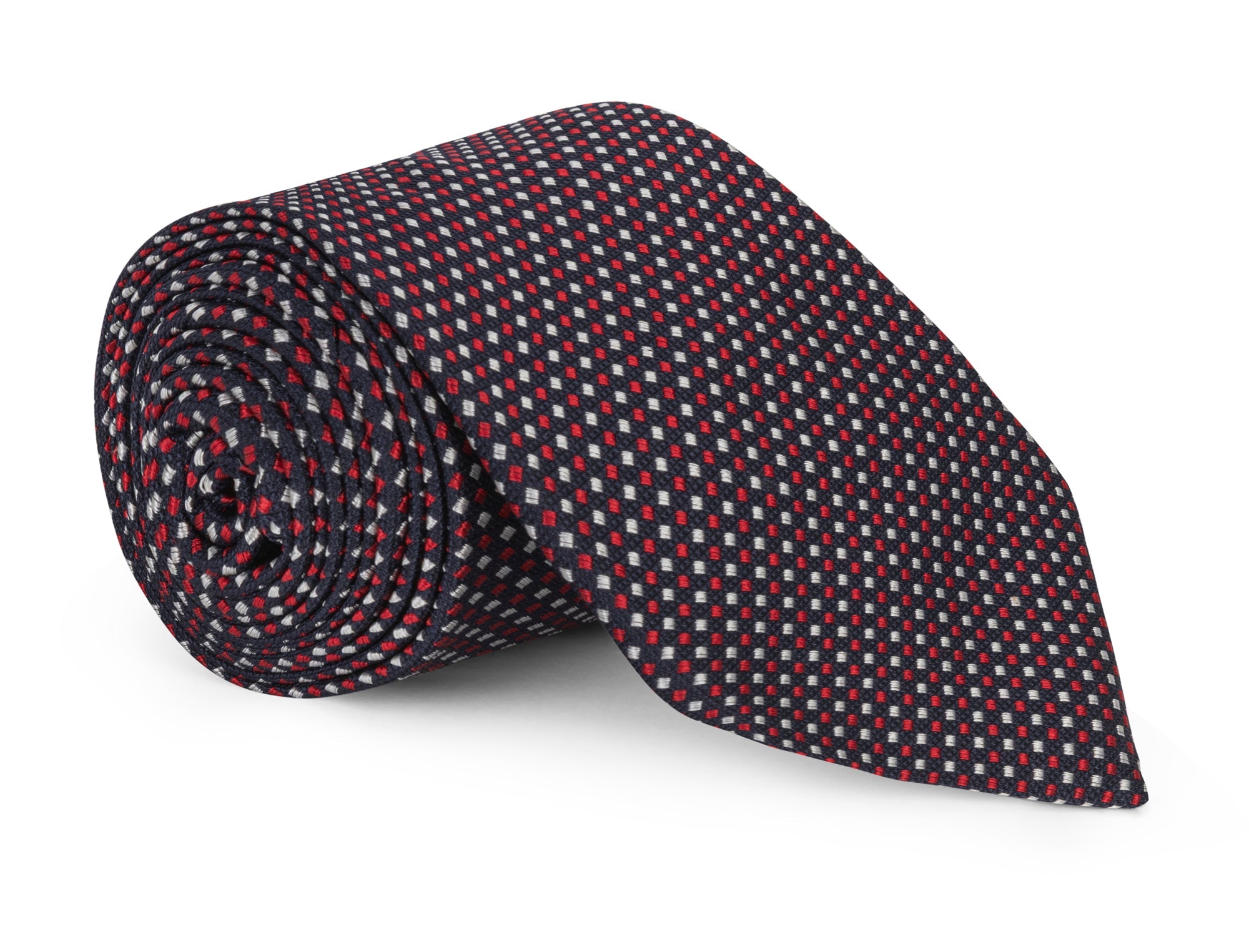 Handmade Ellis Navy Semi Solid Tie - Silk
