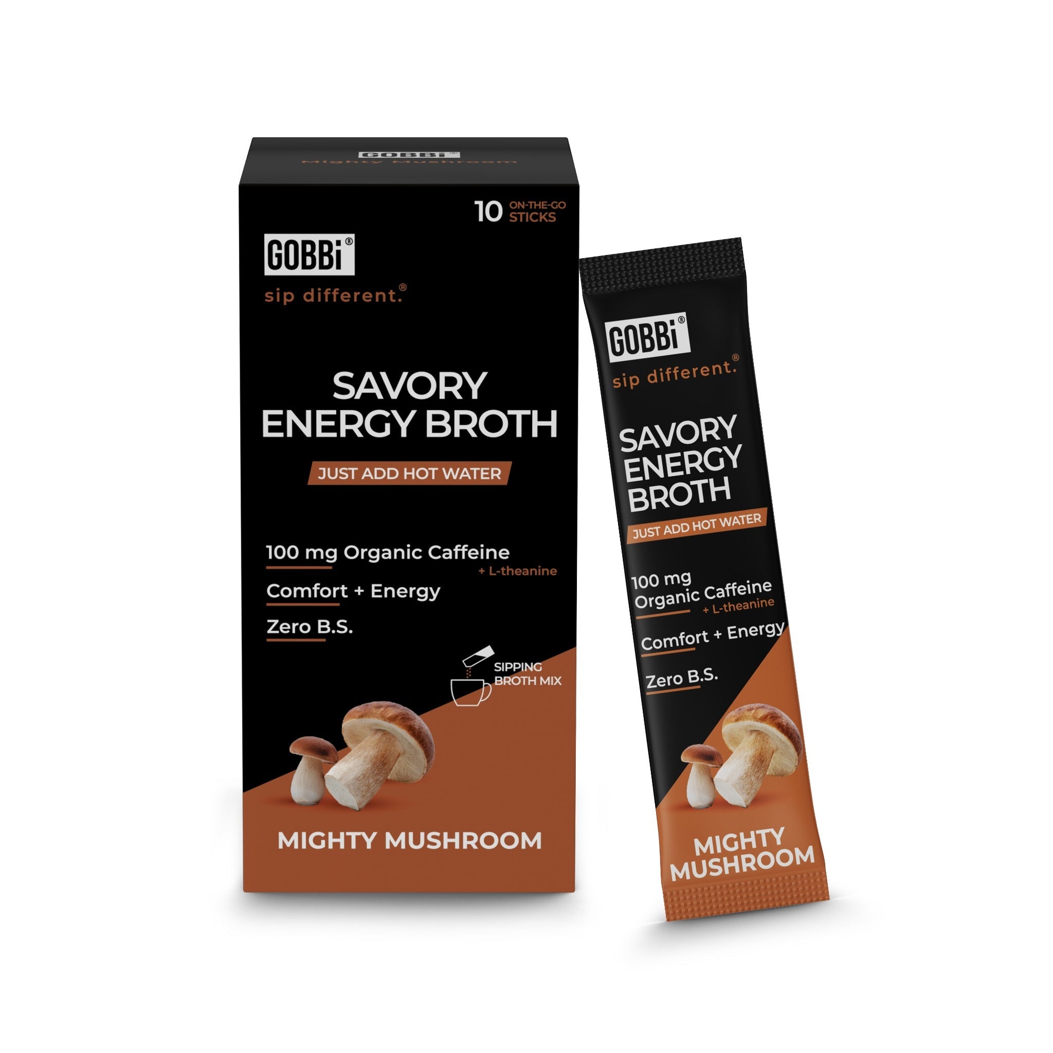 Savory Energy Broth Mighty Mushroom - 10 Or 20 Pack