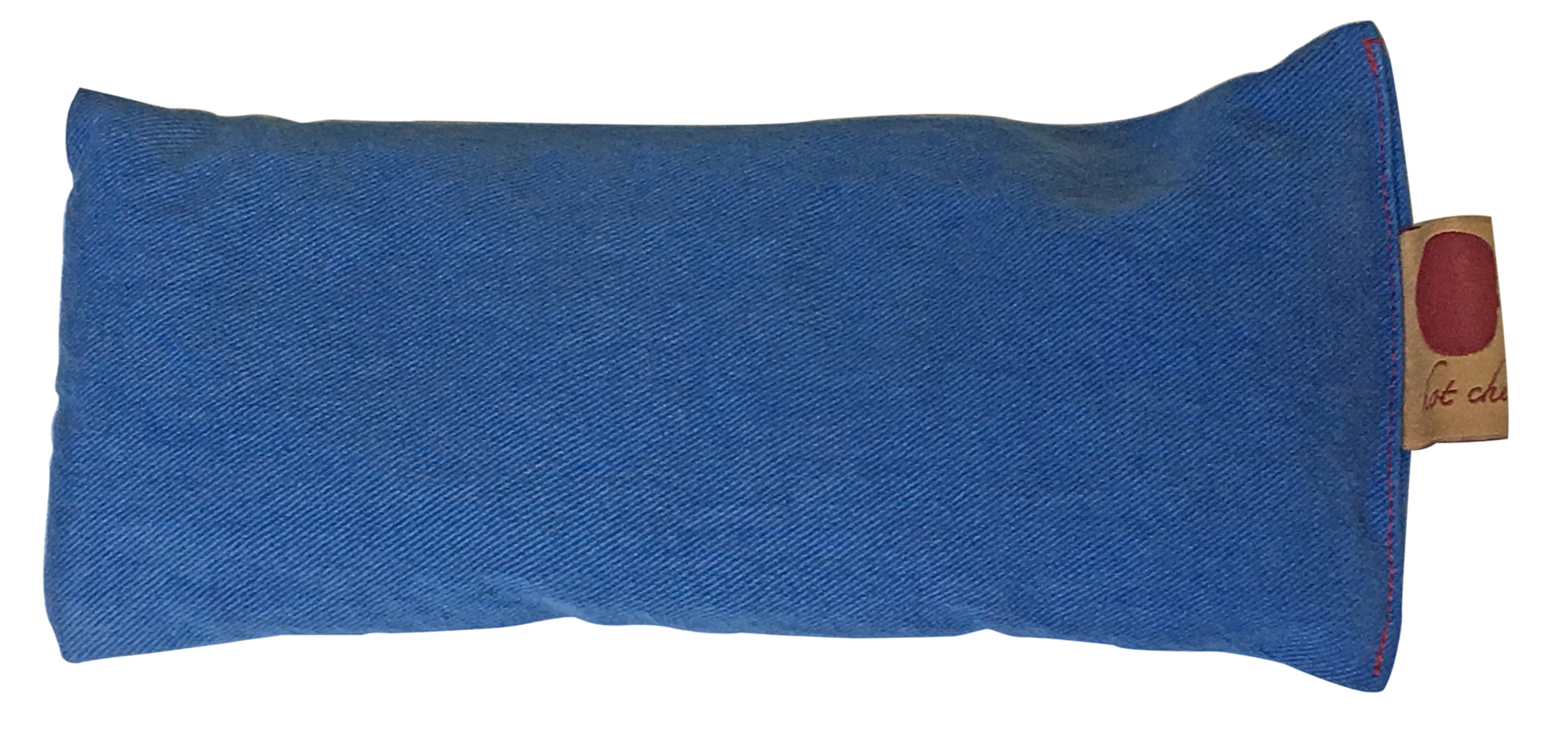 Hot Cherry Microwavable Eye Pillow - Blue Denim