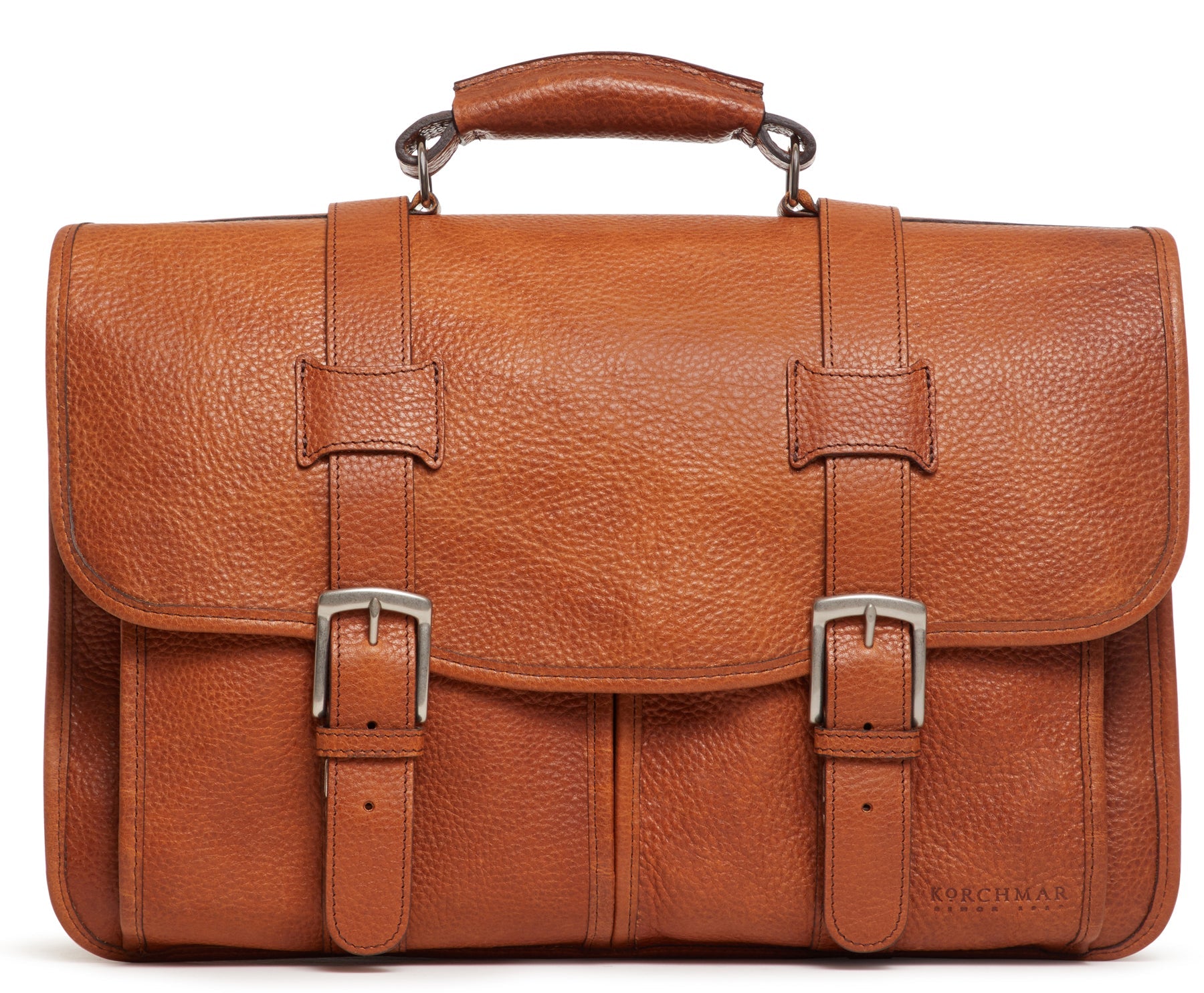Classic Leather Garfield 15" Laptop Briefcase
